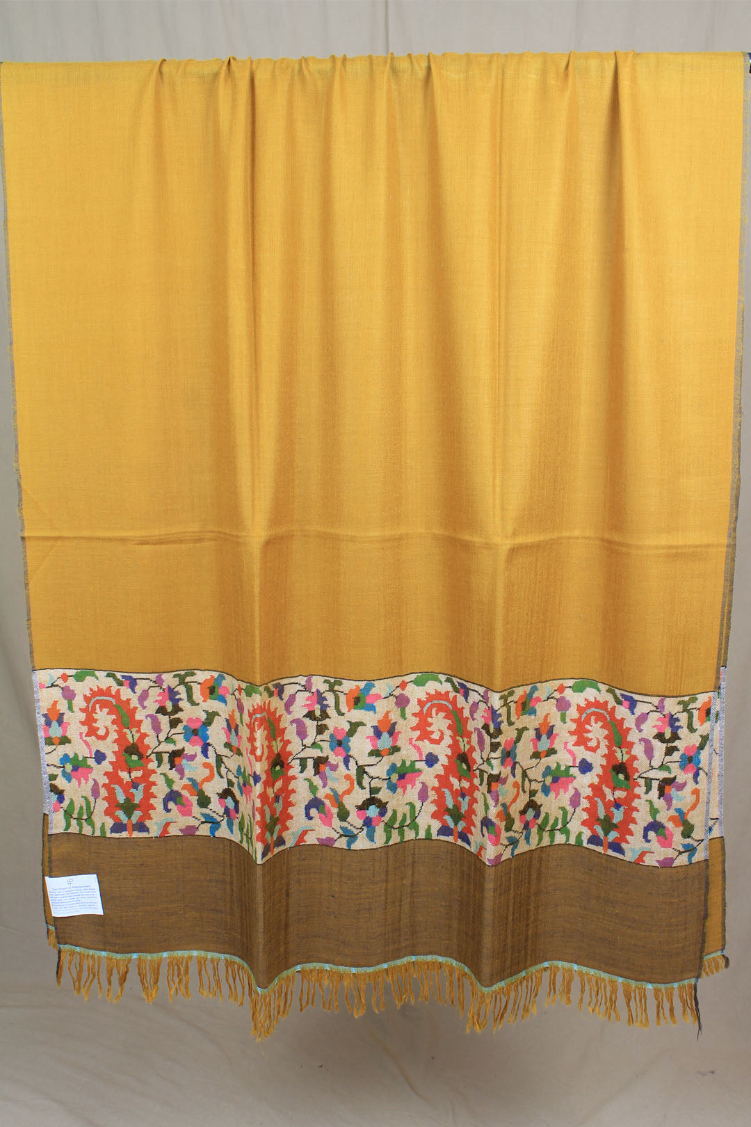 Roshni Goldenrod Paldar Kani Pashmina Shawl