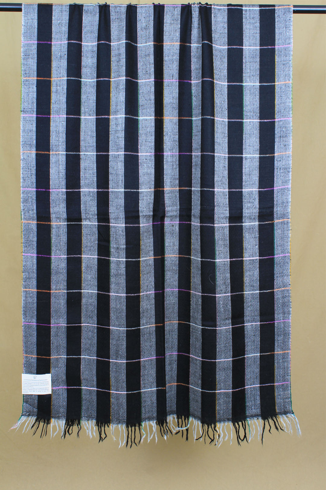 Mawiya Madras Check Cashmere Stole