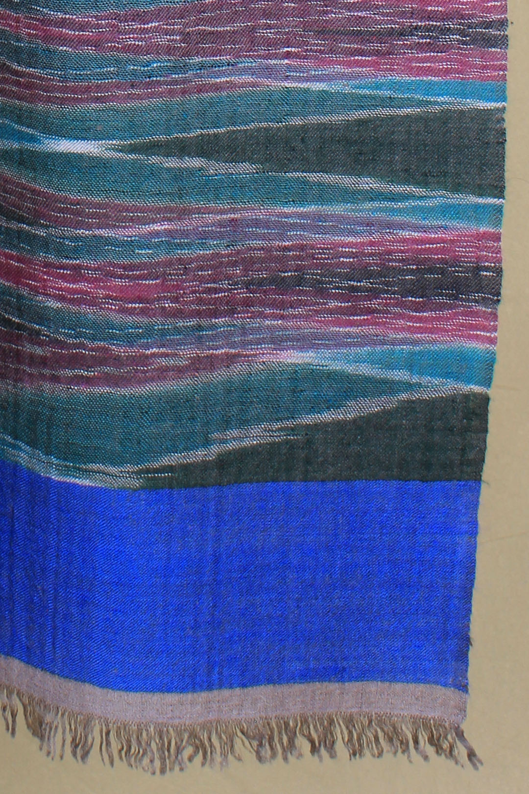 Dhara Multi Coloured Ikat Dyed Cashmere Stole