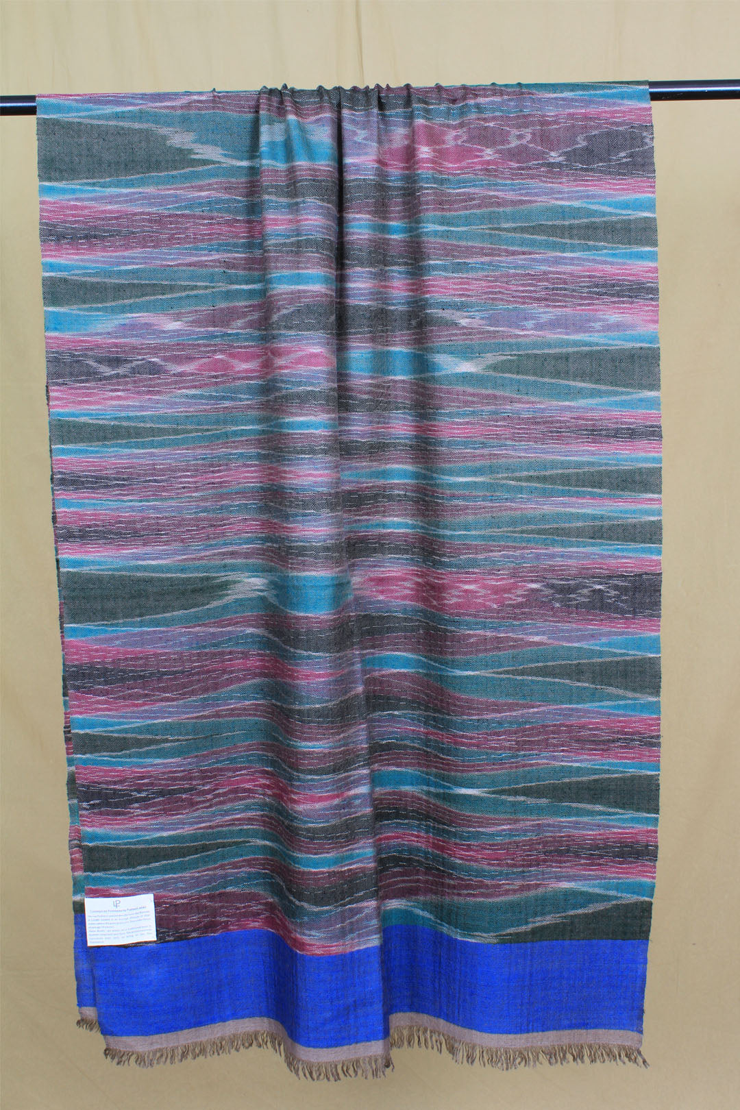 Dhara Multi Coloured Ikat Dyed Cashmere Stole