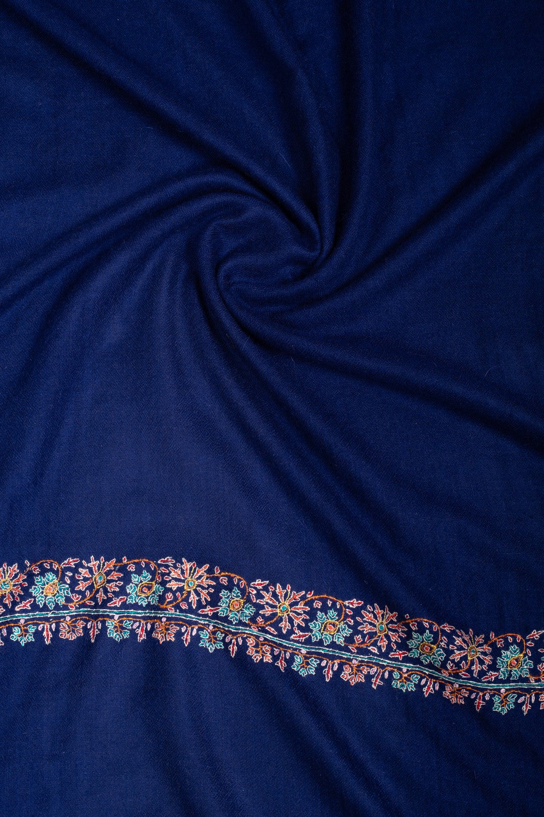 Bluebell Neem Dour Sozni Embroidered Pashmina shawl