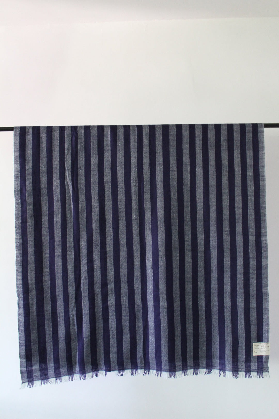 Northrop Blue Strips Cashmere Shawl