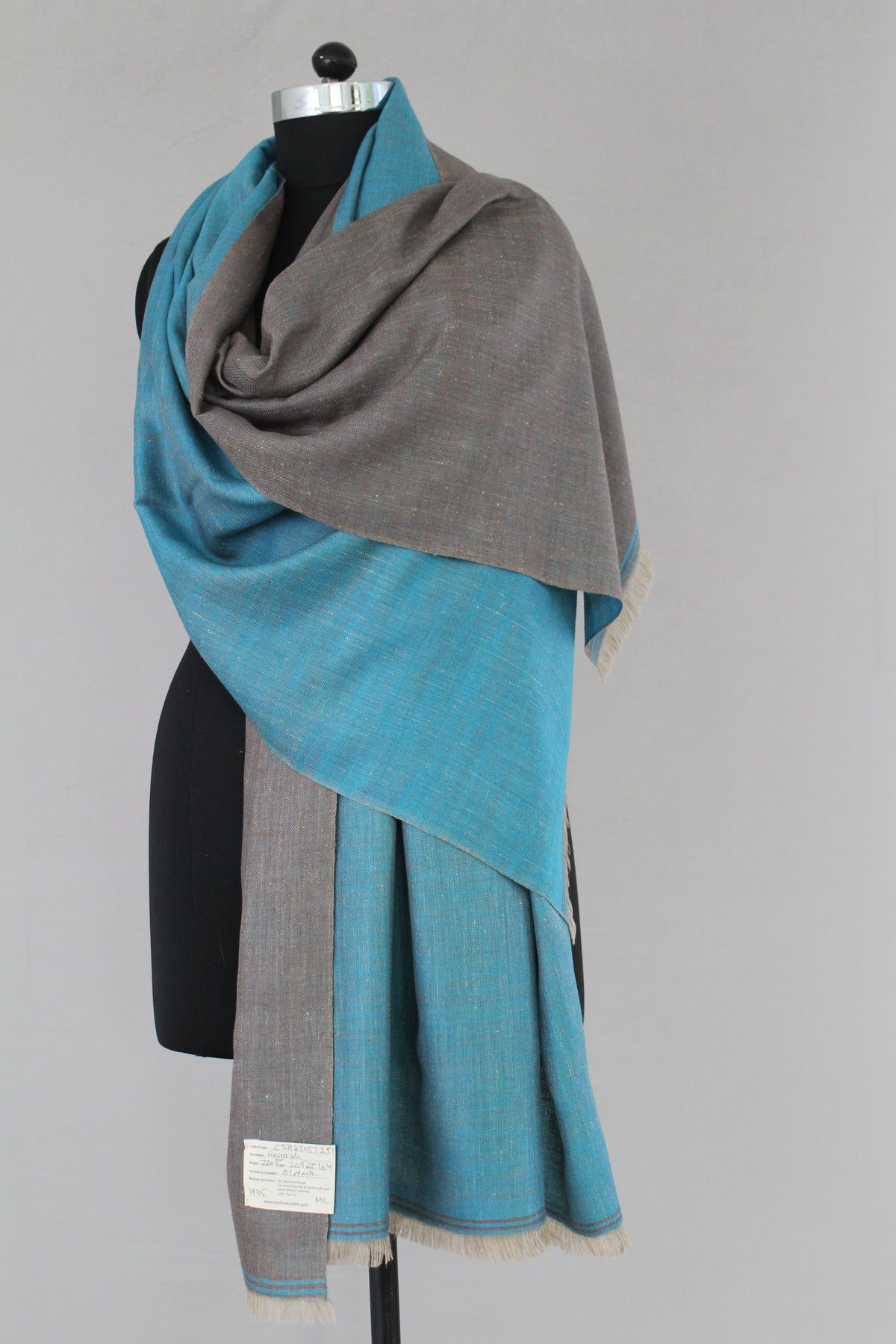 Chenille Reversible Cashmere Shawl