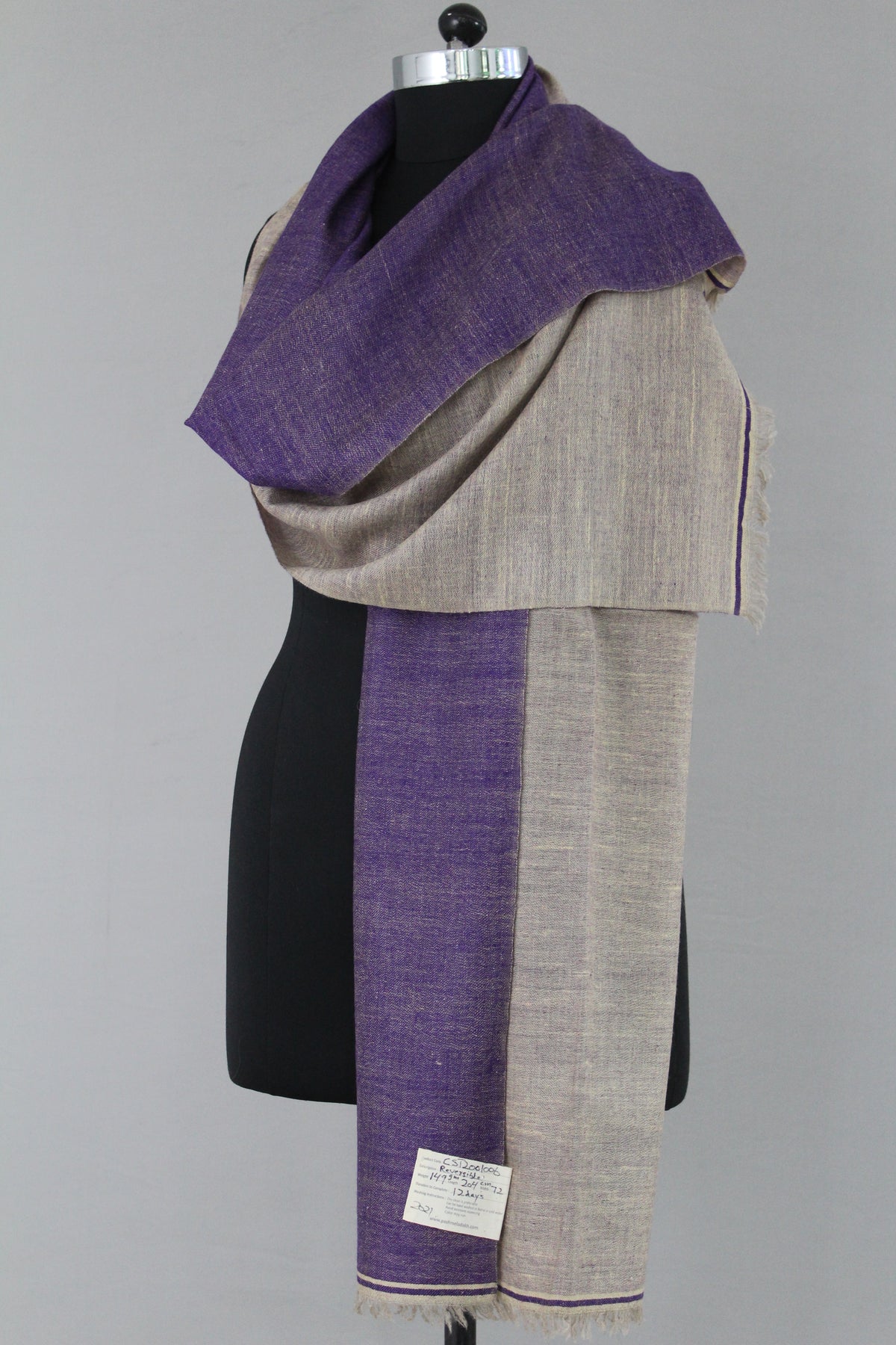 Raifa Reversible Dorukha Cashmere Stole