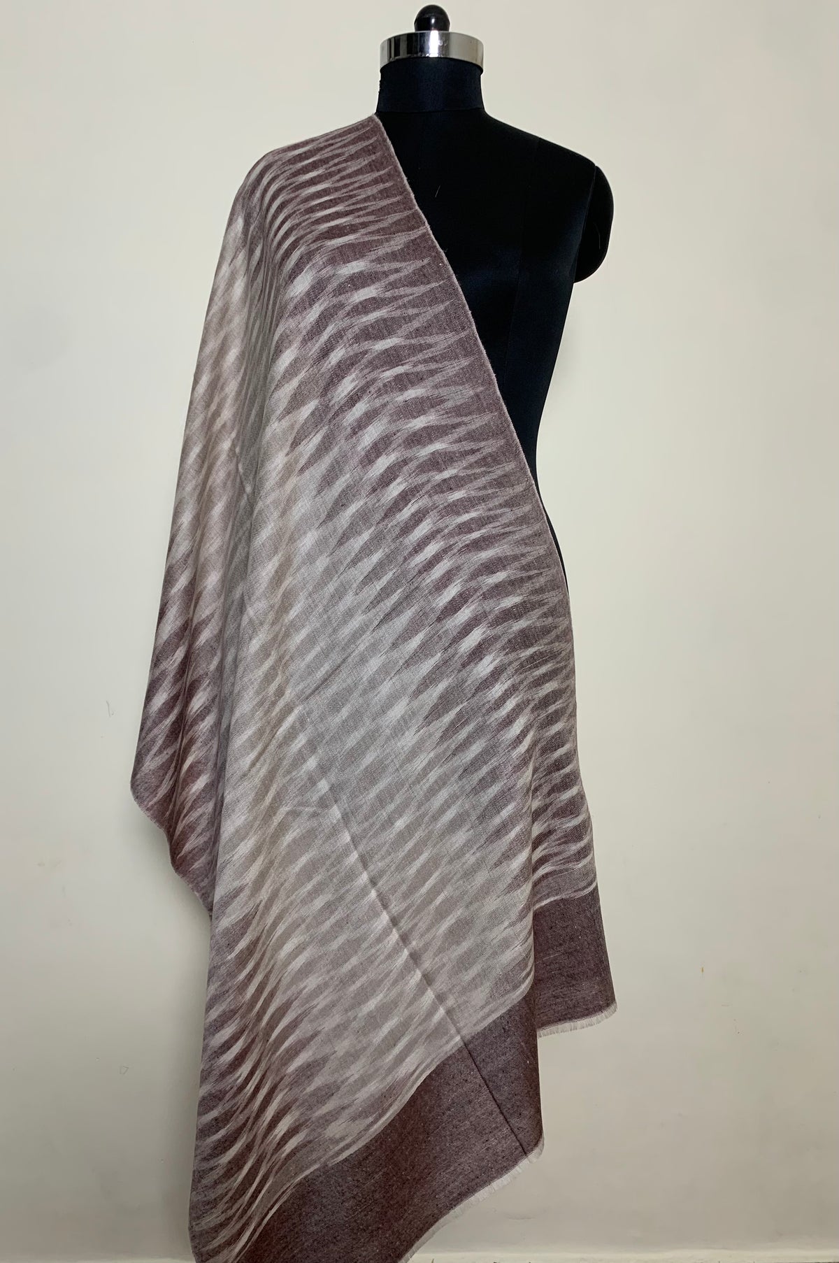 Oliver Harlequin Ikat Dyed Cashmere Stole