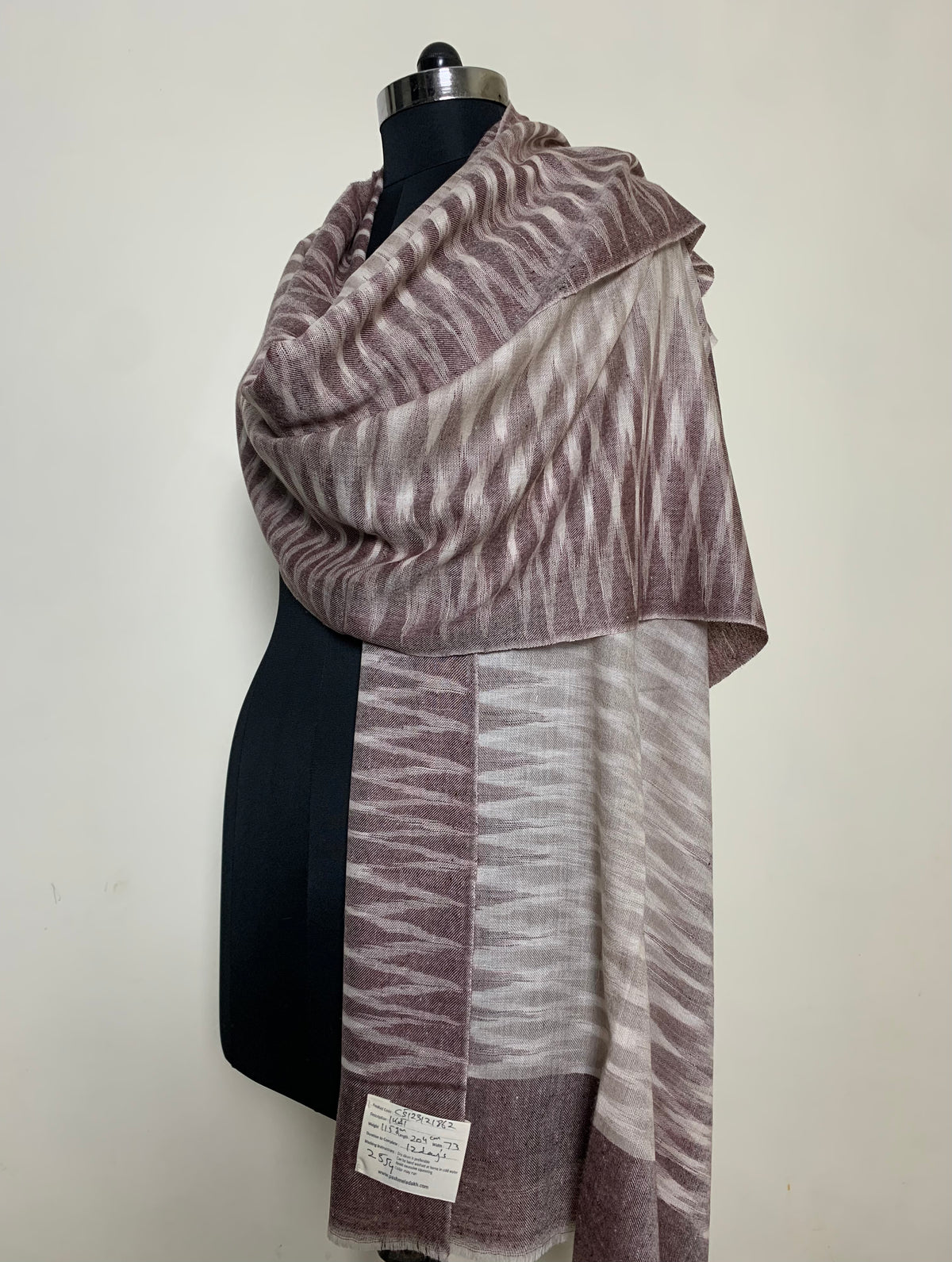 Oliver Harlequin Ikat Dyed Cashmere Stole