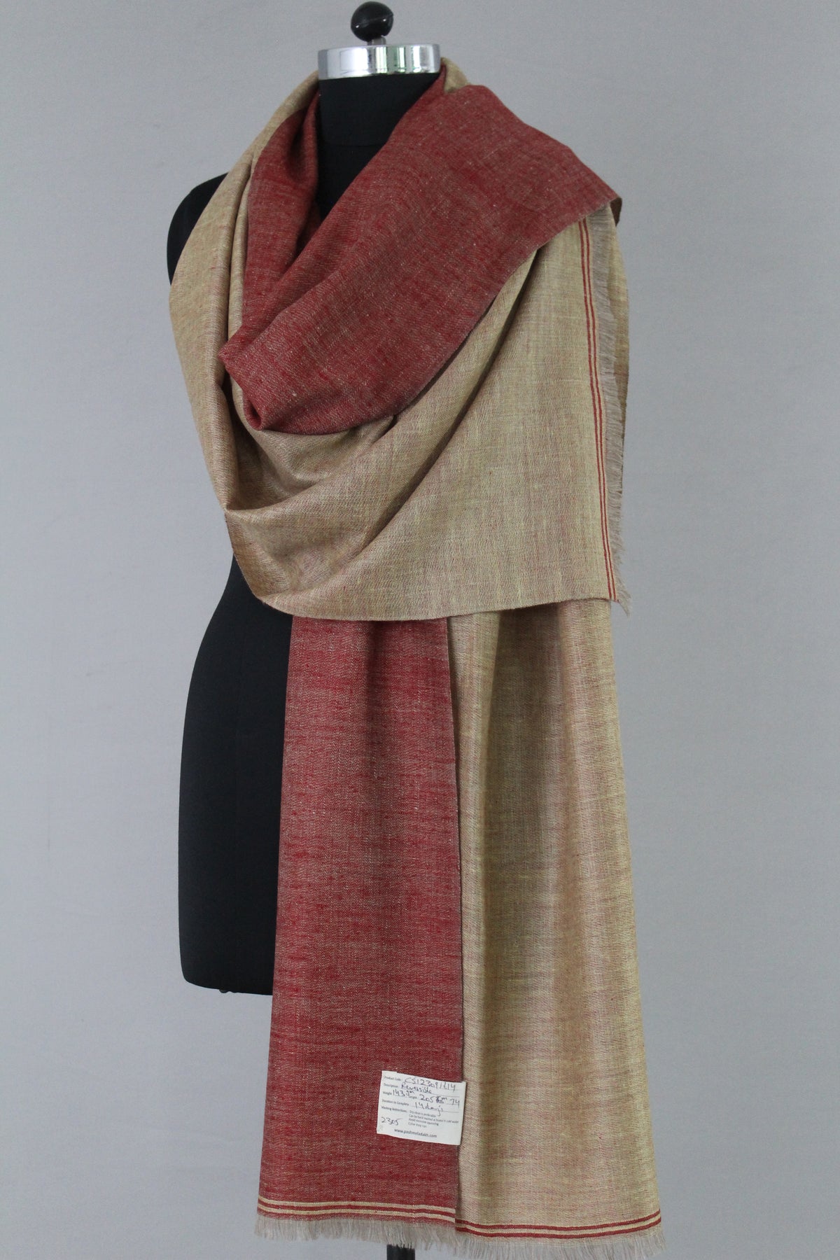 Parihan Reversible Dorukha Cashmere Stole