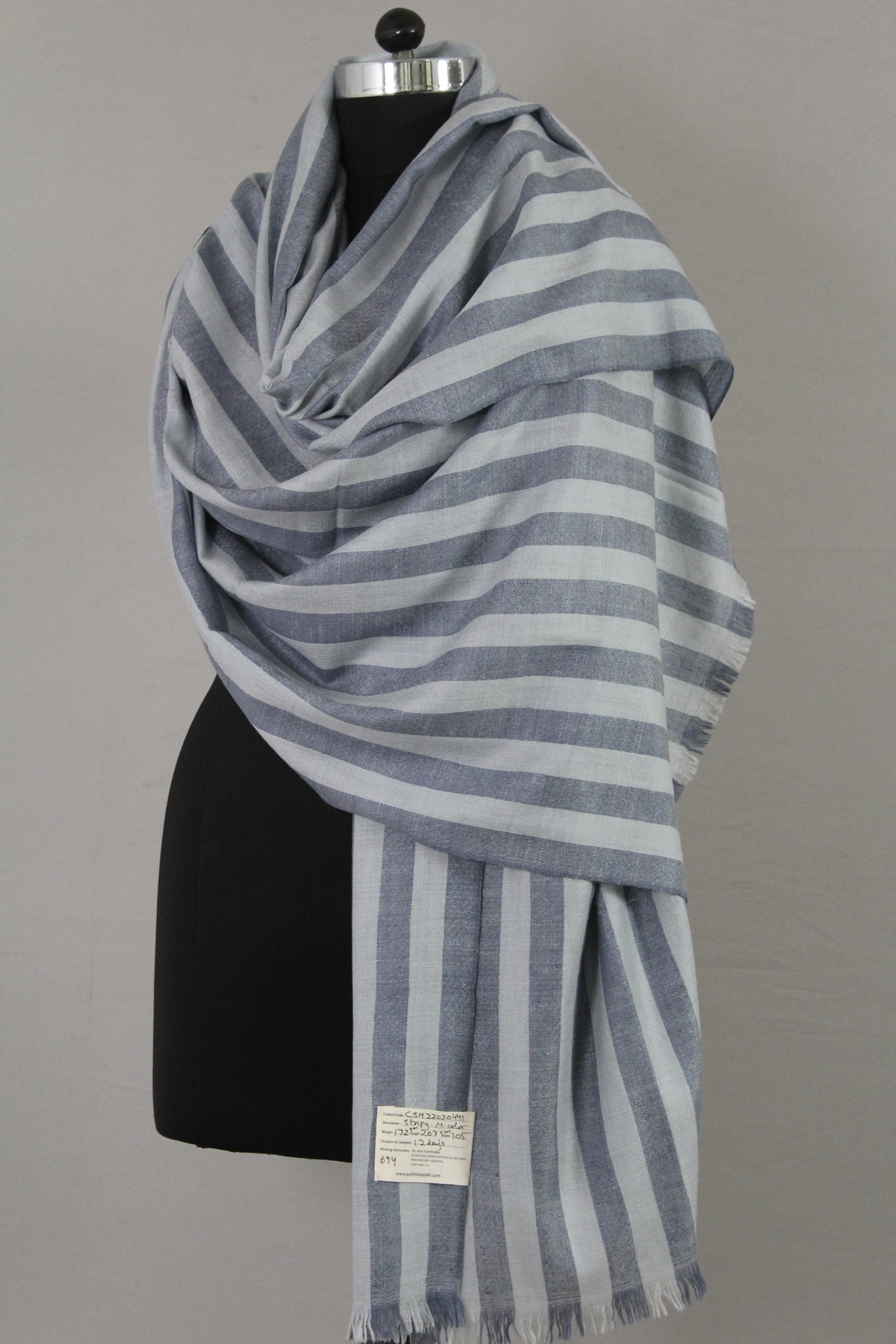 Xariah Regency Strips Cashmere Shawl