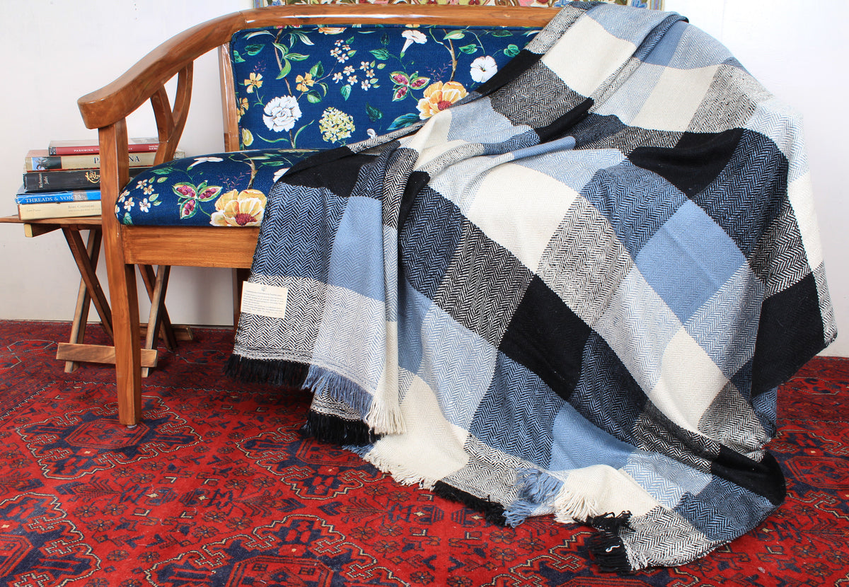 Madison Buffalo Check Pashmina Blanket