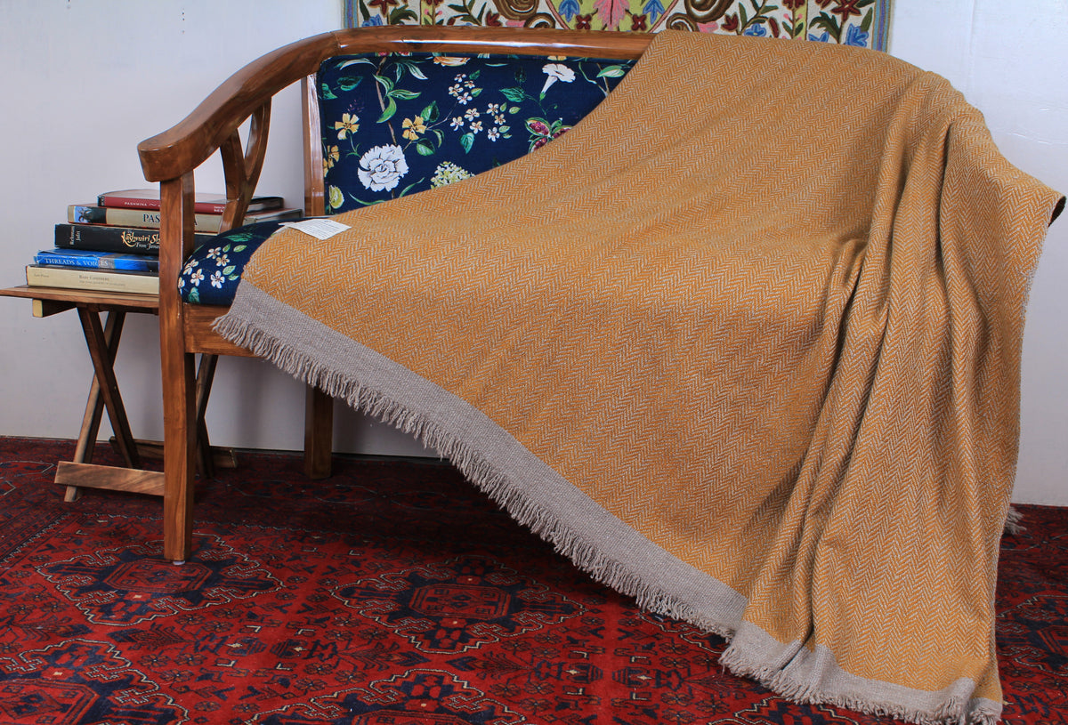 Shawn Bronze Double Pashmina Blanket