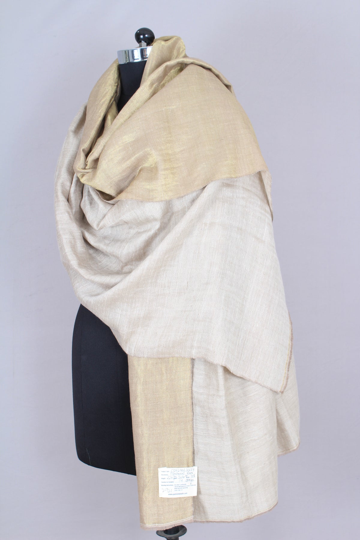 Mahir Metallic Reversible Cashmere Shawl