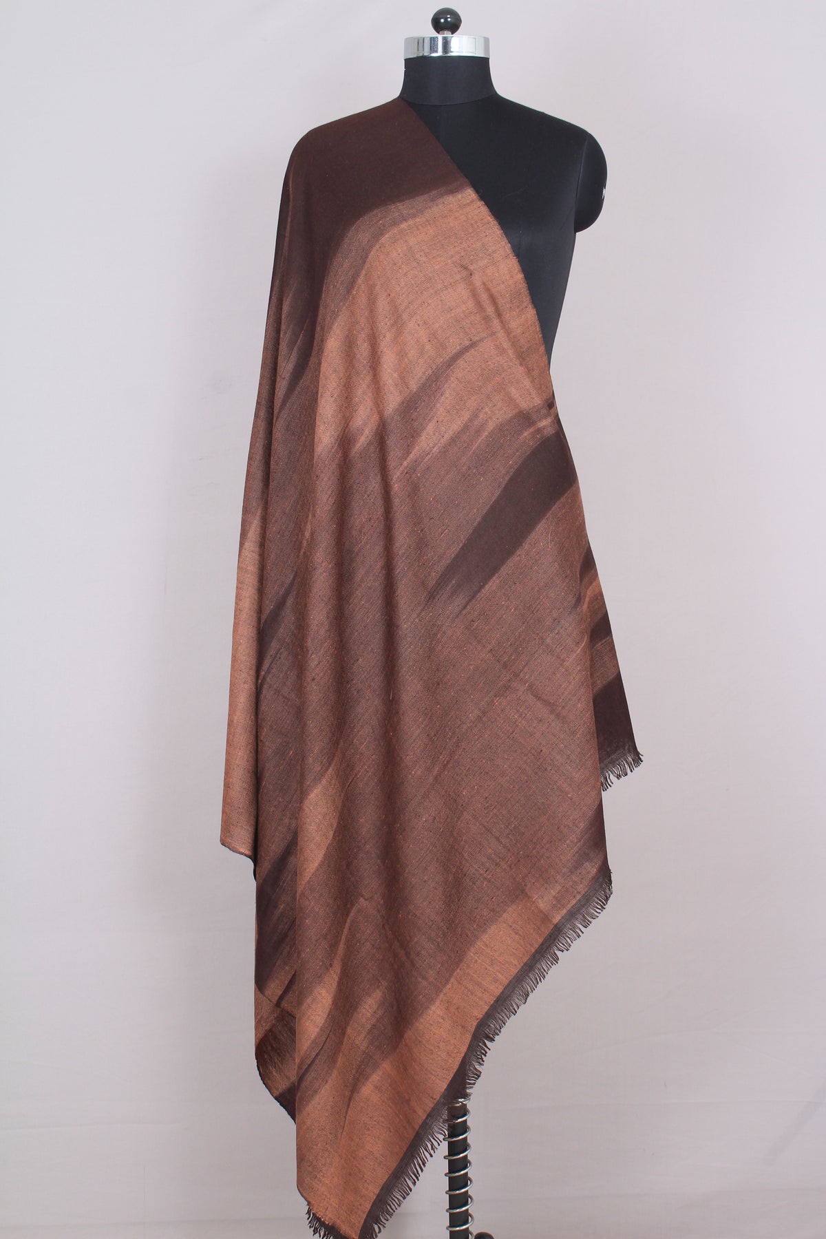 Lilibeth Cinnamon Ikat Dyed Cashmere Shawl