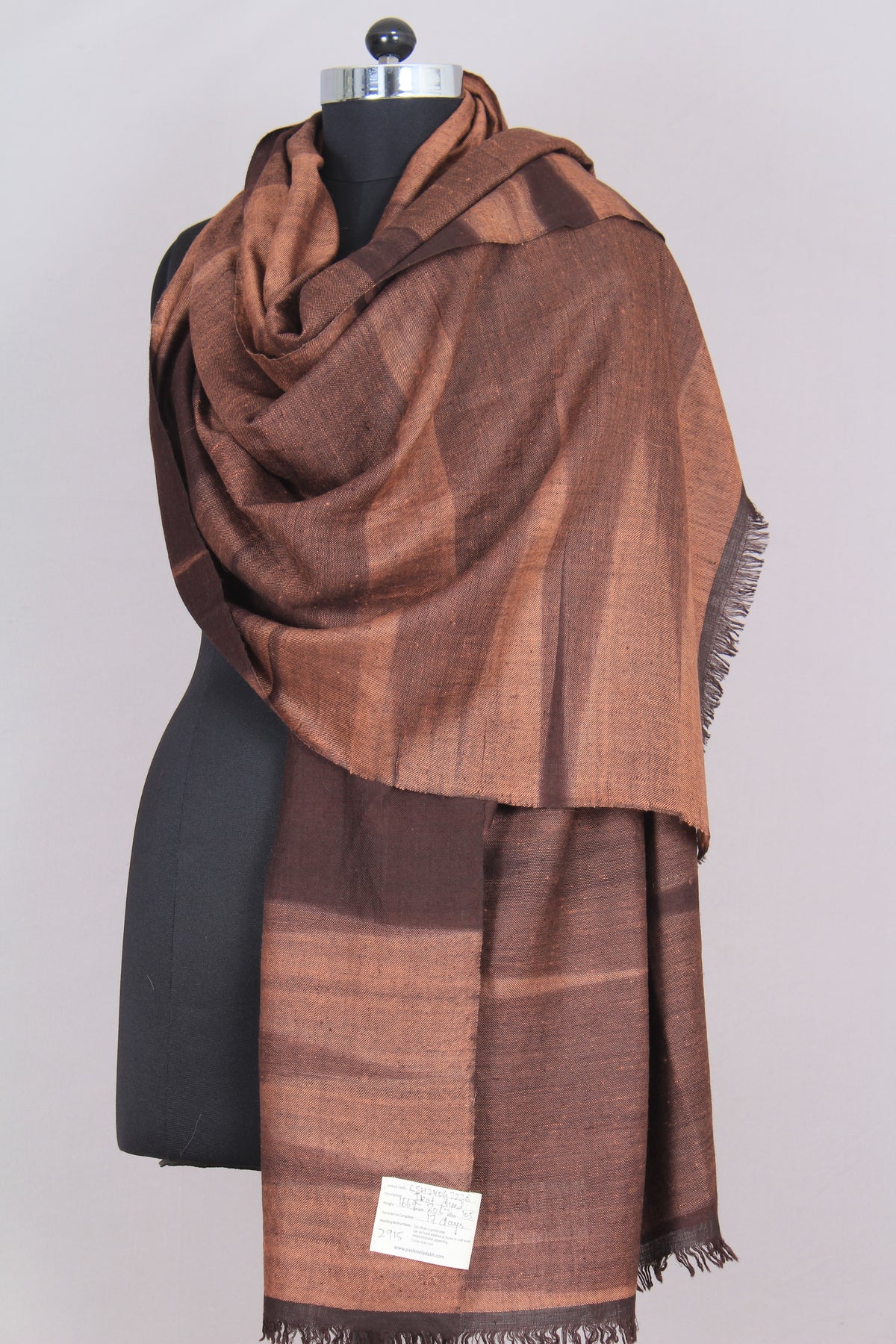 Lilibeth Cinnamon Ikat Dyed Cashmere Shawl