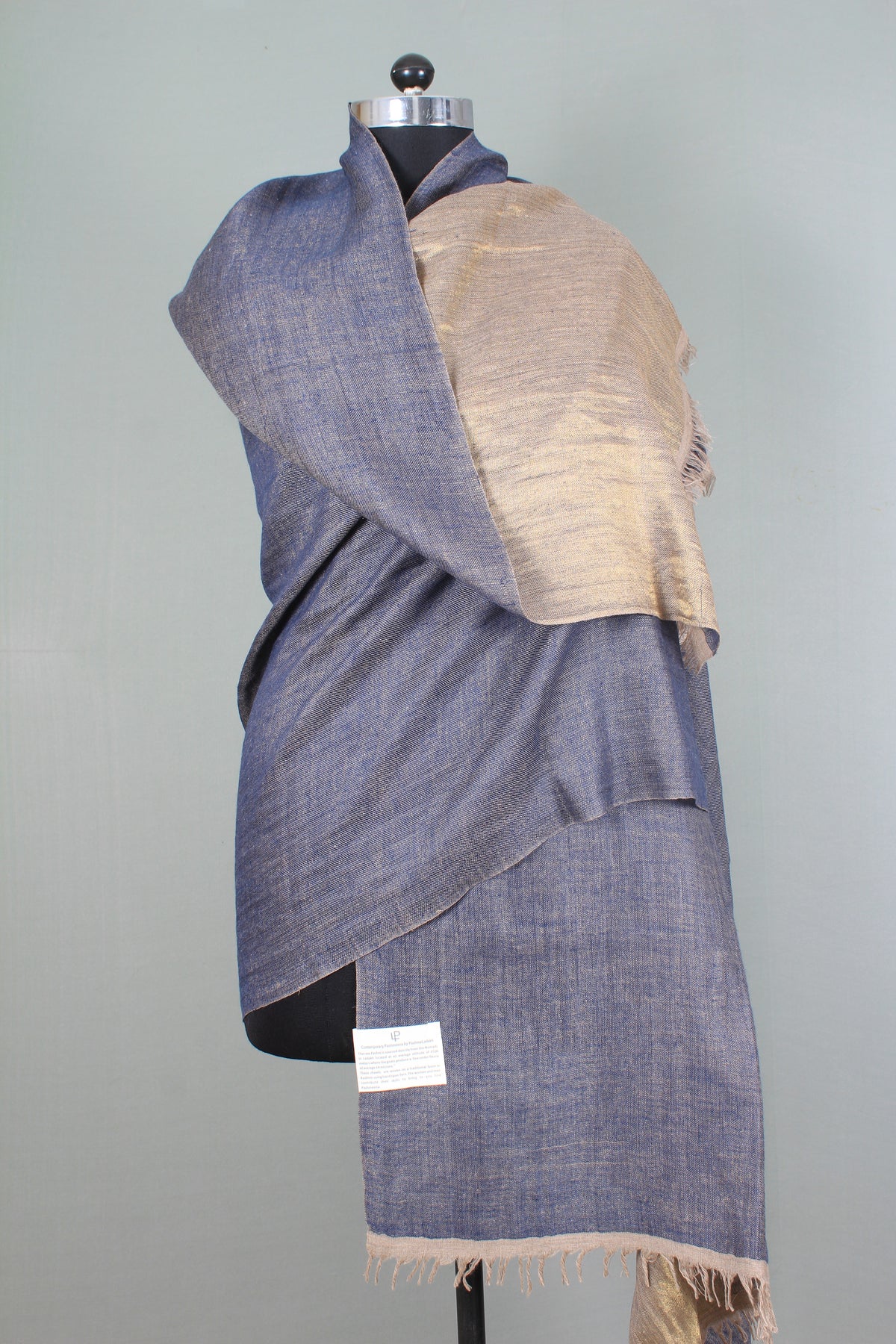 Patricia Reversible Metallic Cashmere Shawl