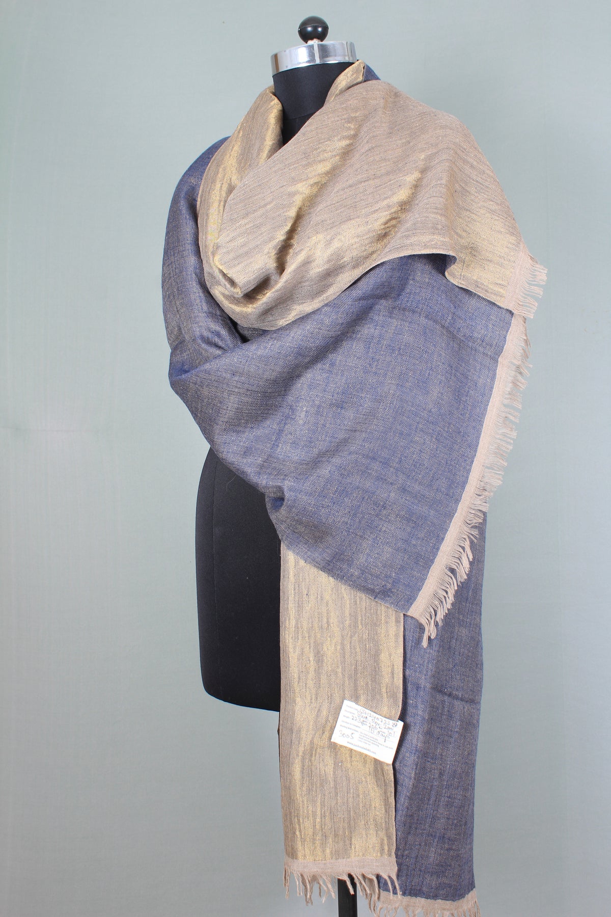 Patricia Reversible Metallic Cashmere Shawl