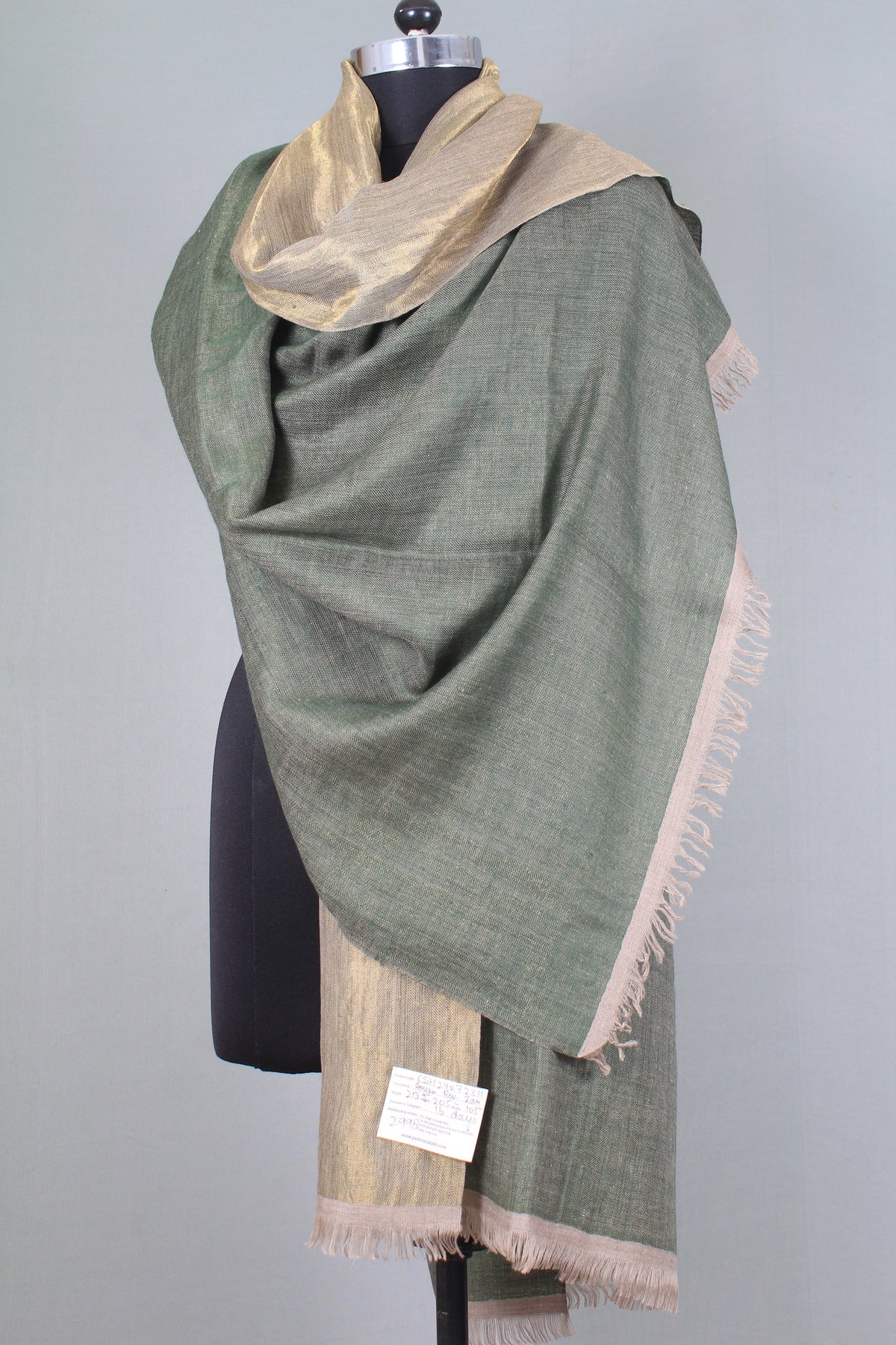 Harrison Metallic Dual Colour Cashmere Shawl