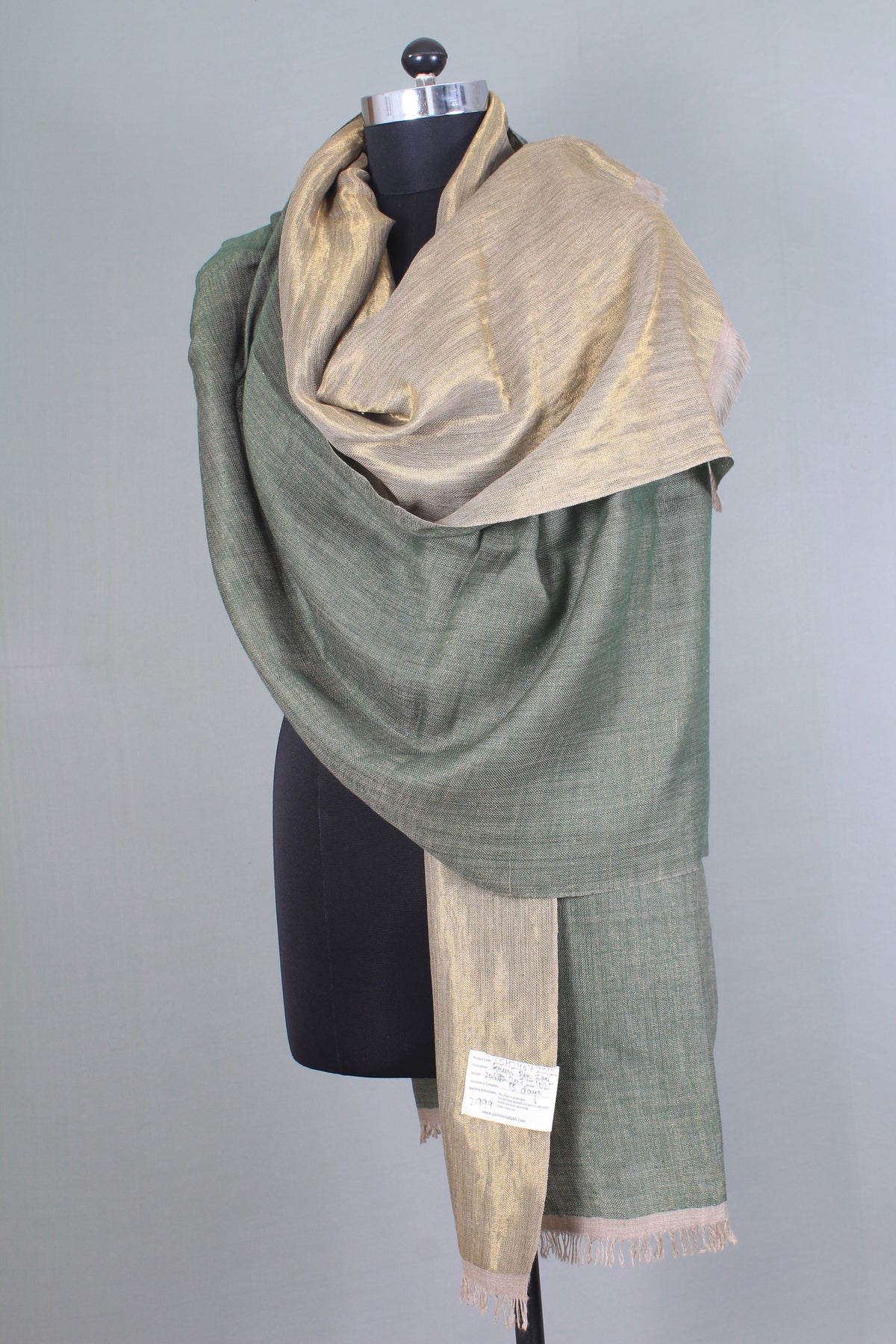 Rafael Reversible Zari Cashmere Shawl