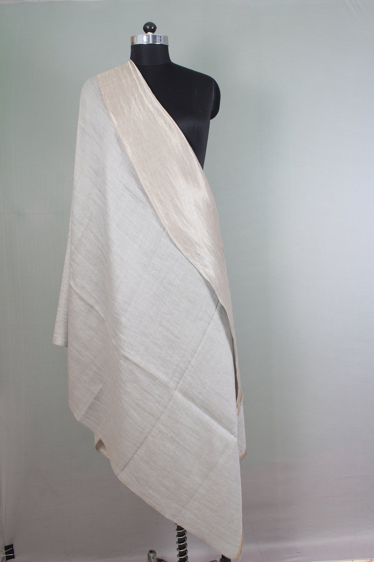 Nicolas Metallic Reversible Cashmere Shawl