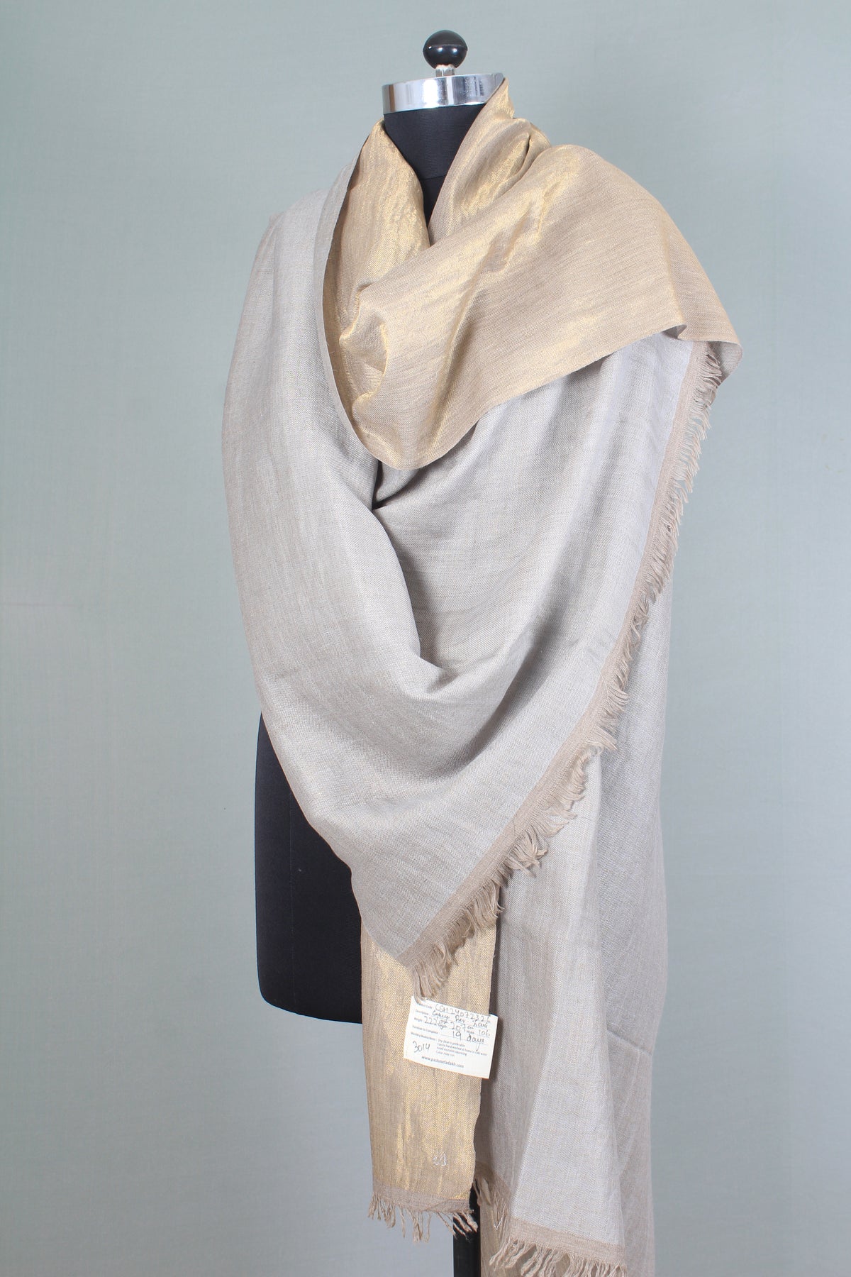 Kameron Metallic Reversible Cashmere Shawl