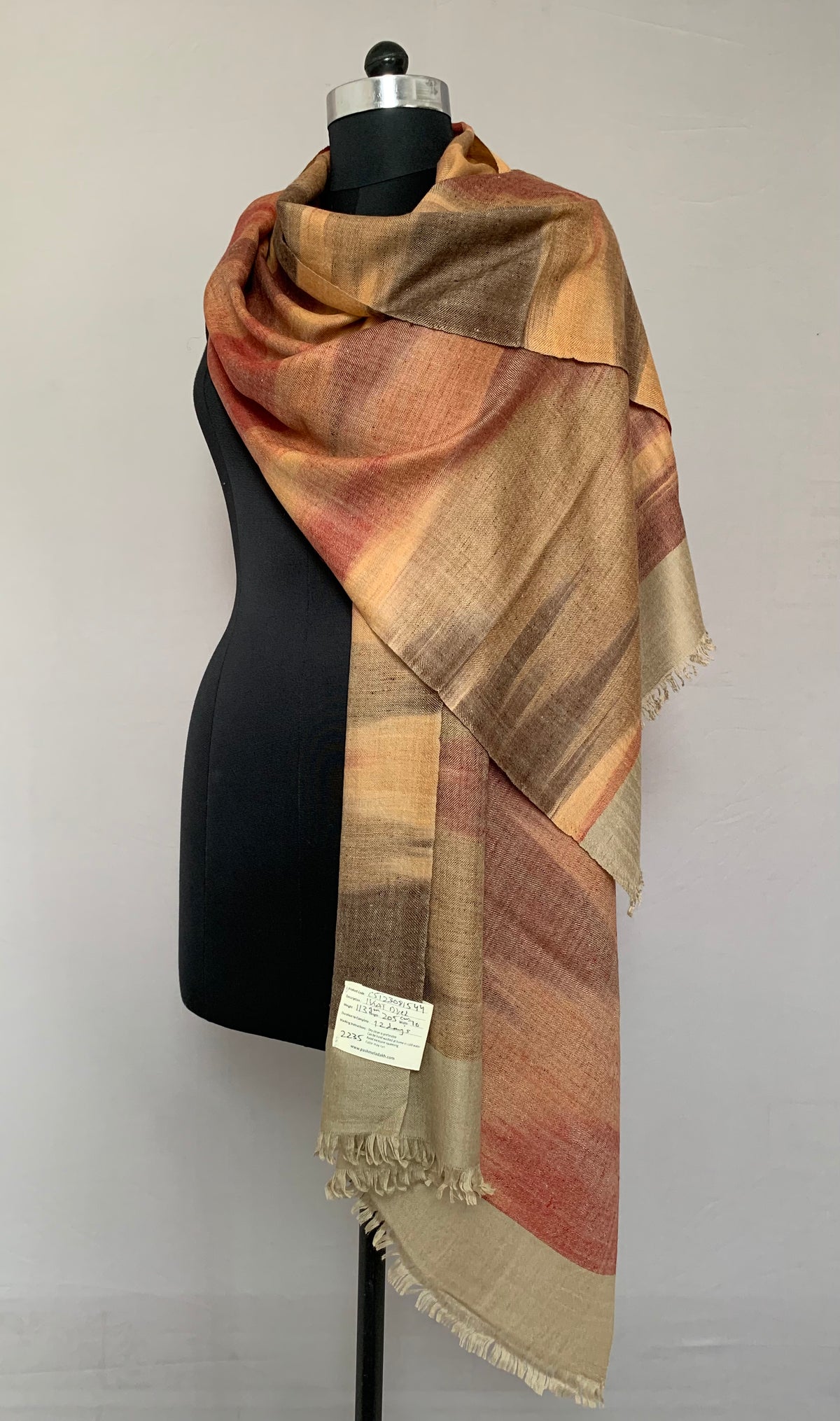 Mystic Meld Ikat Dyed Cashmere Stole