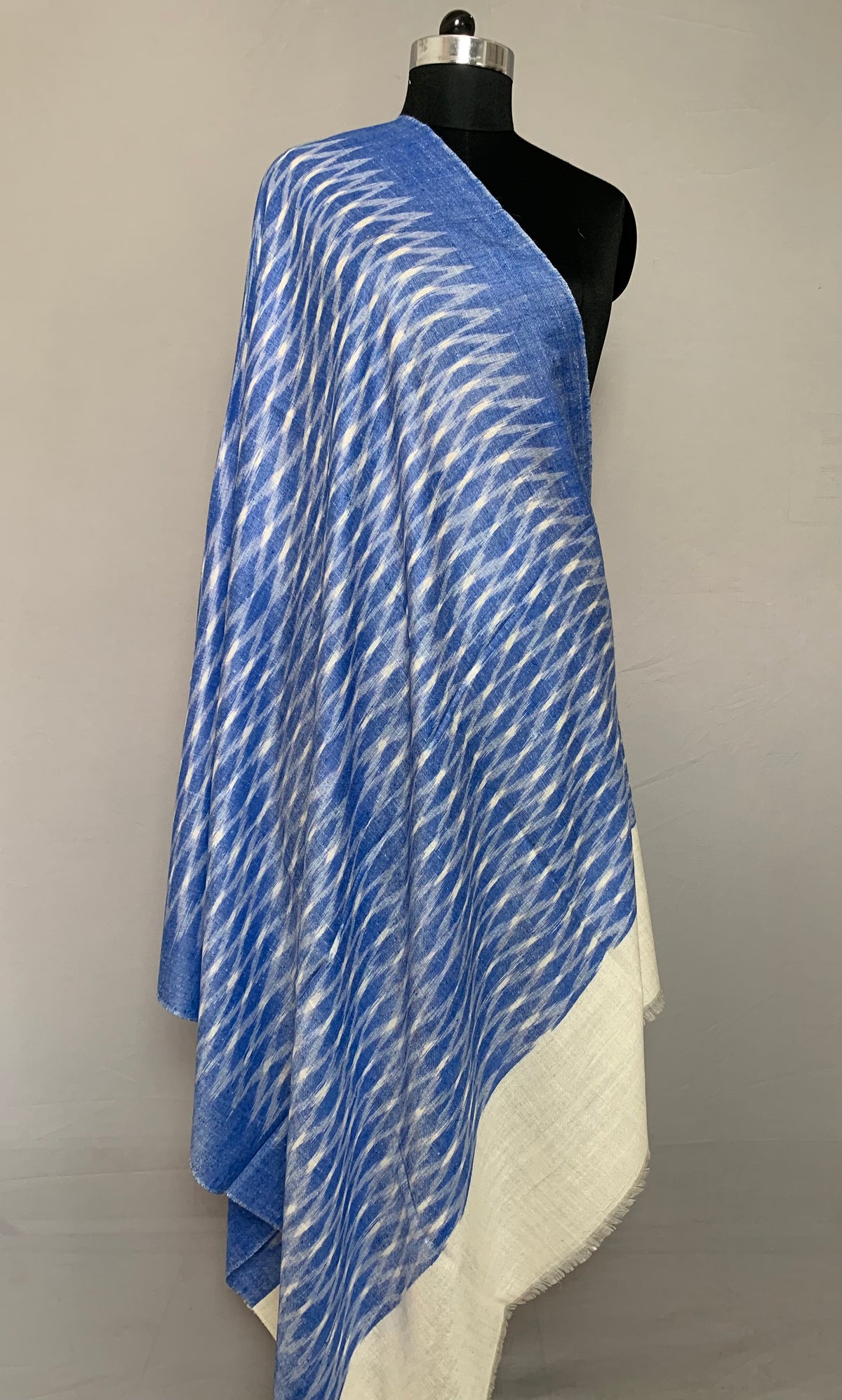 Sophia Basket Weave Ikat Dyed Cashmere Shawl