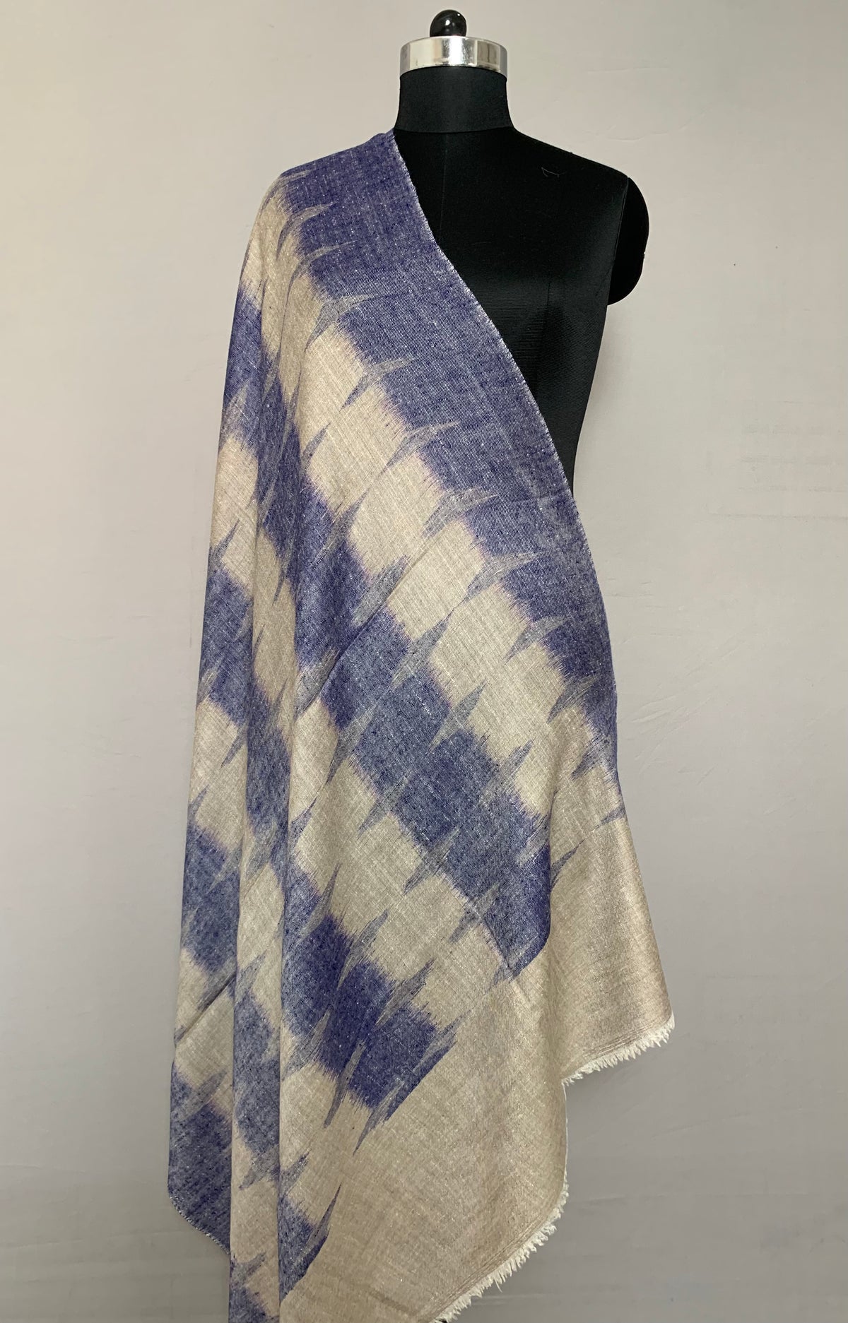 Elijah Moroccan Ikat Dyed Cashmere Shawl