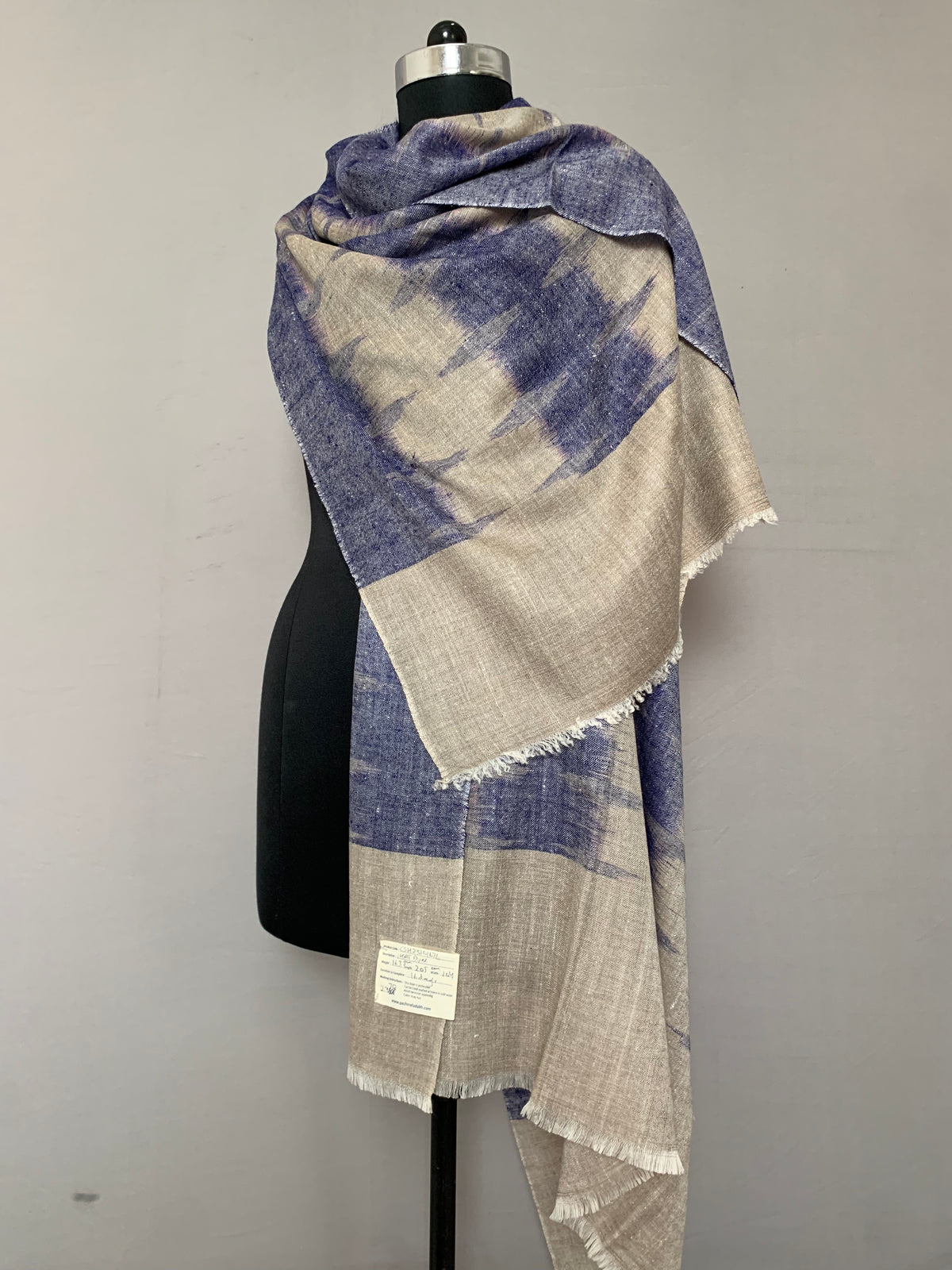 Elijah Moroccan Ikat Dyed Cashmere Shawl