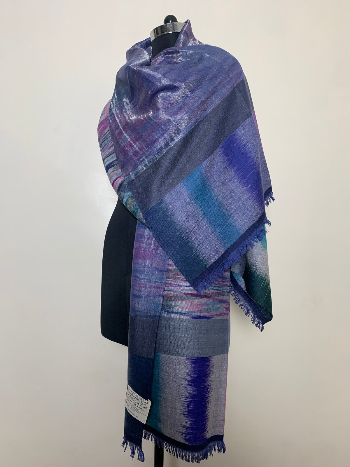 Reversible zari shawl