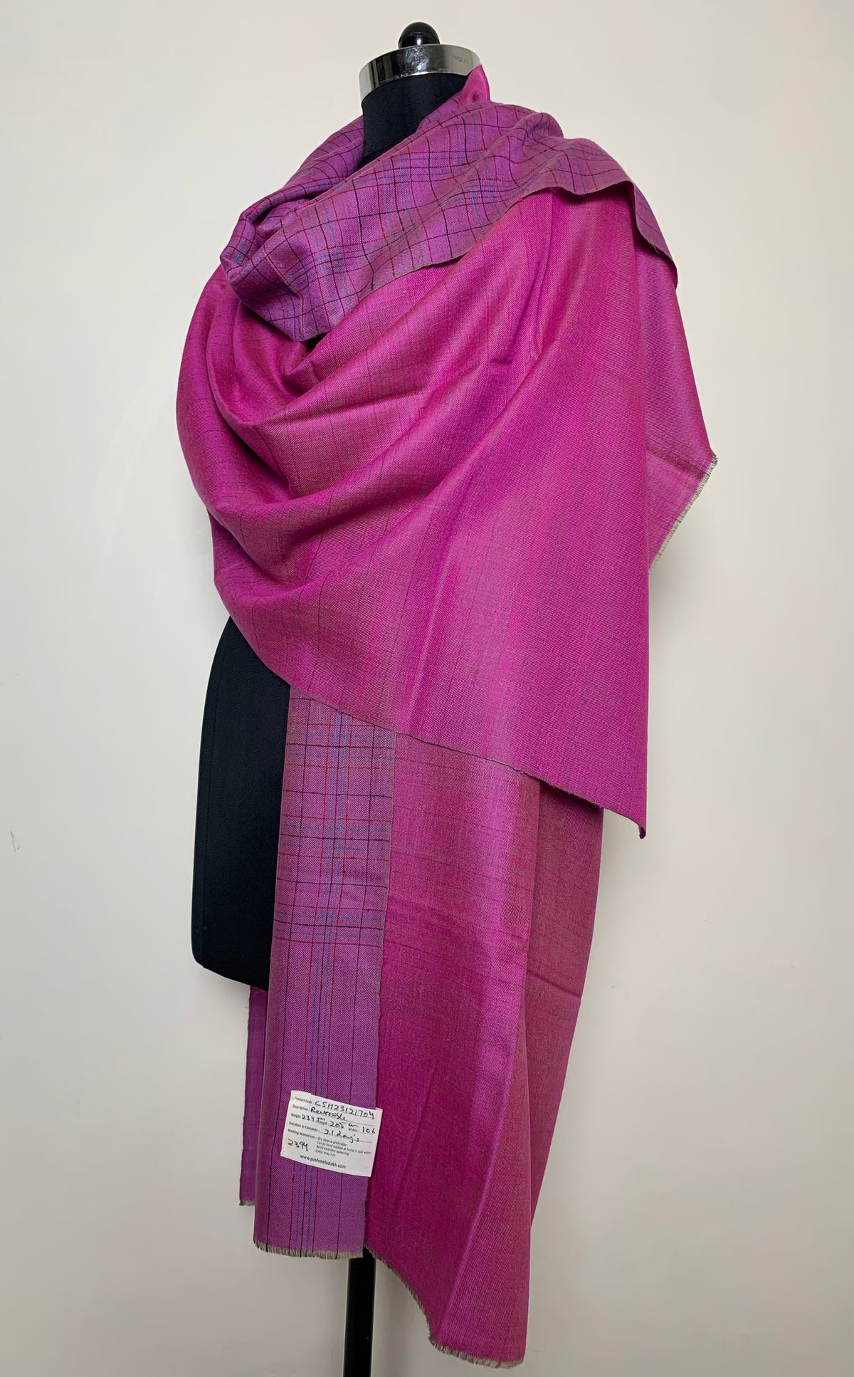 Zaviyar Reversible Cashmere Shawl