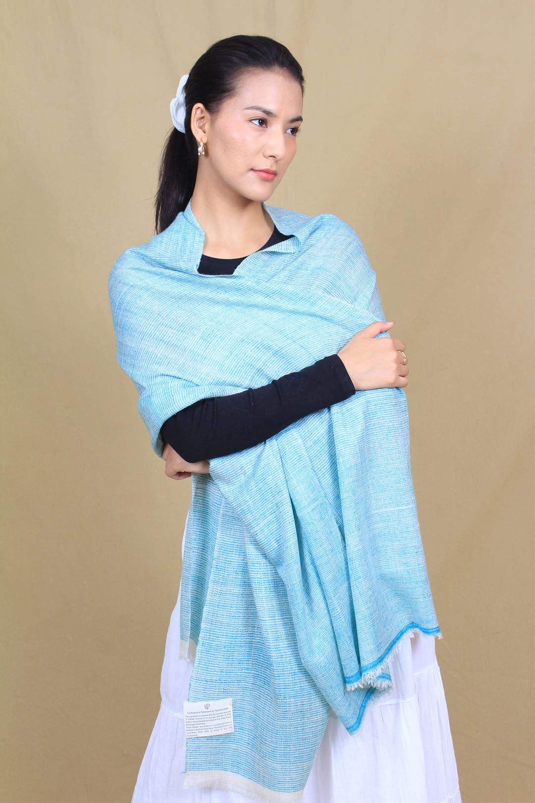 Khurram Multi Coloured Ikat Dyed Cashmere Stole