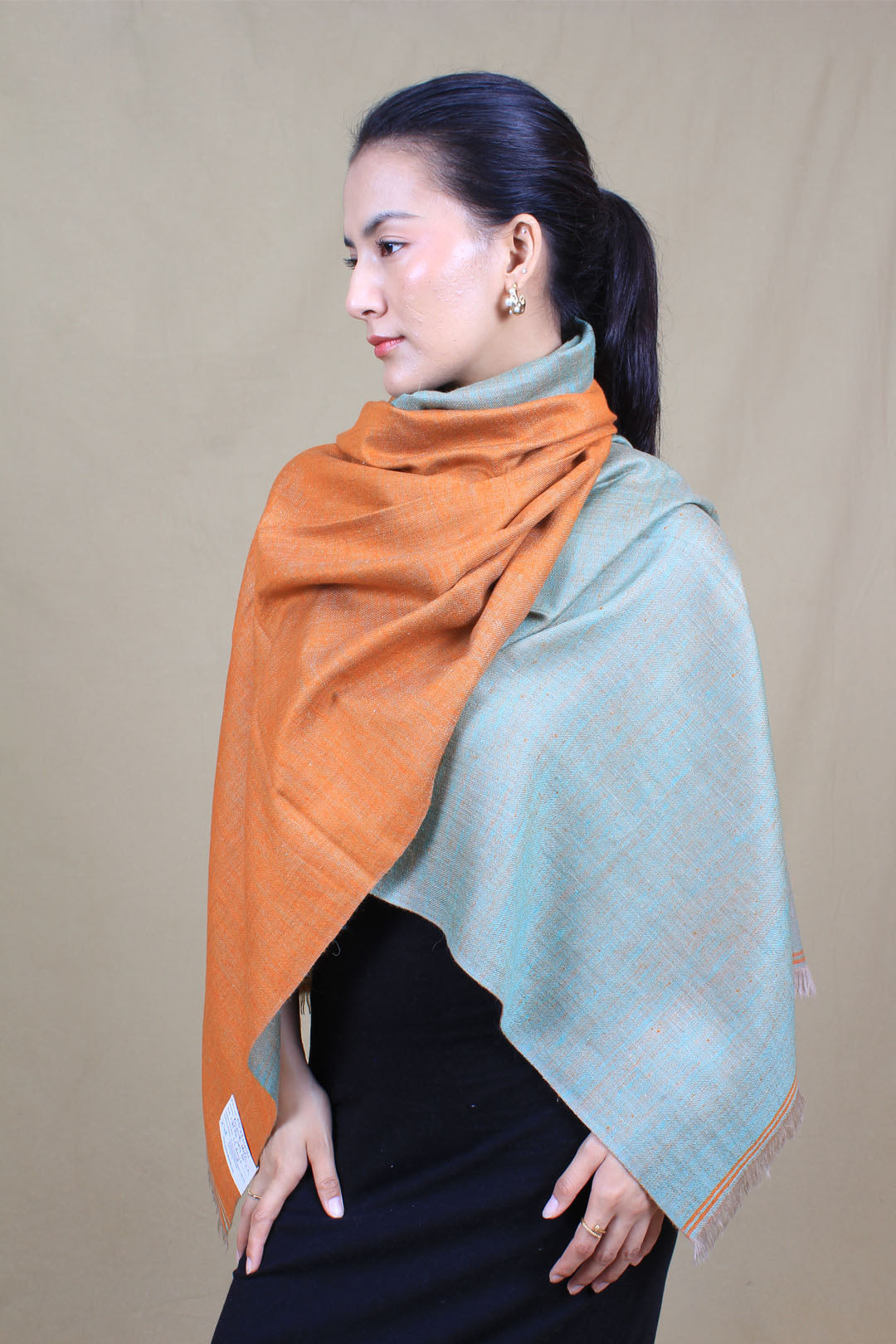 Sidra Reversible Cashmere Stole