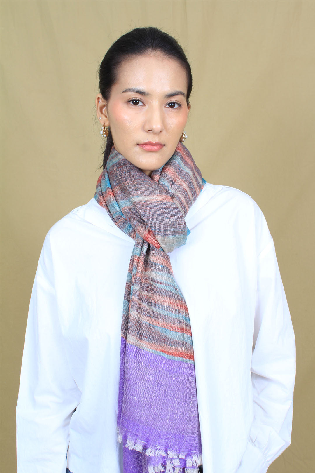 Ishika Ikat Dyed Cashmere Stole