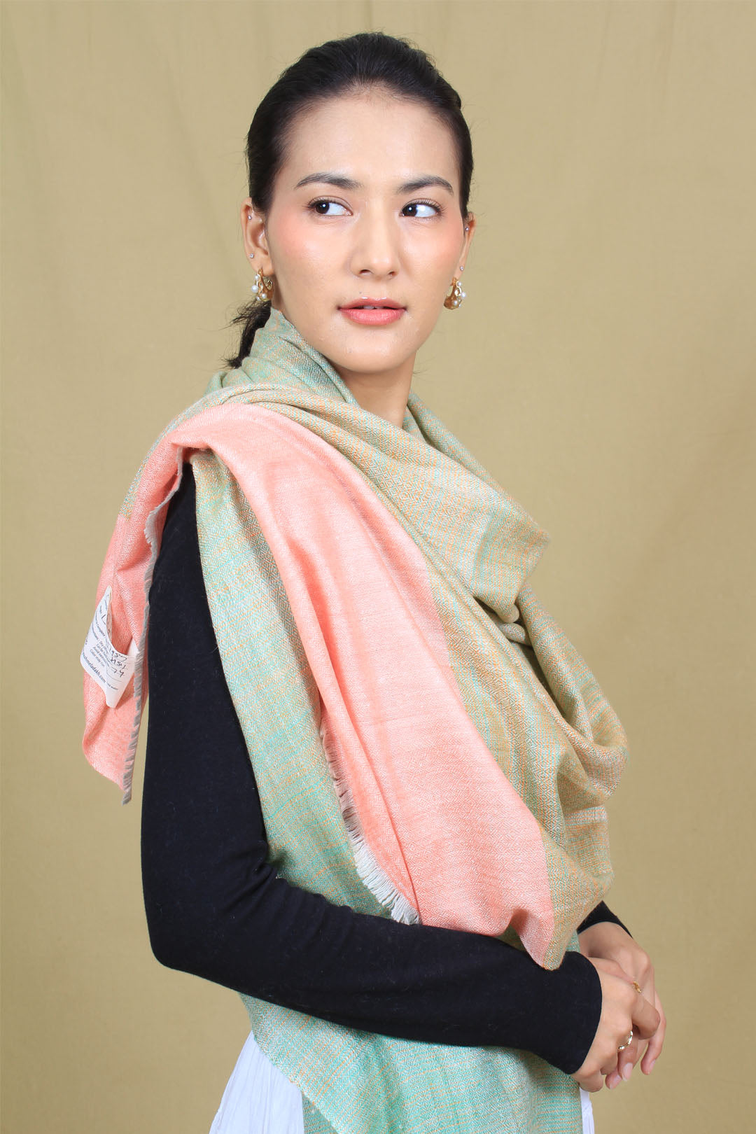 Zarnab Multi Coloured Khadi Cashmere Stole