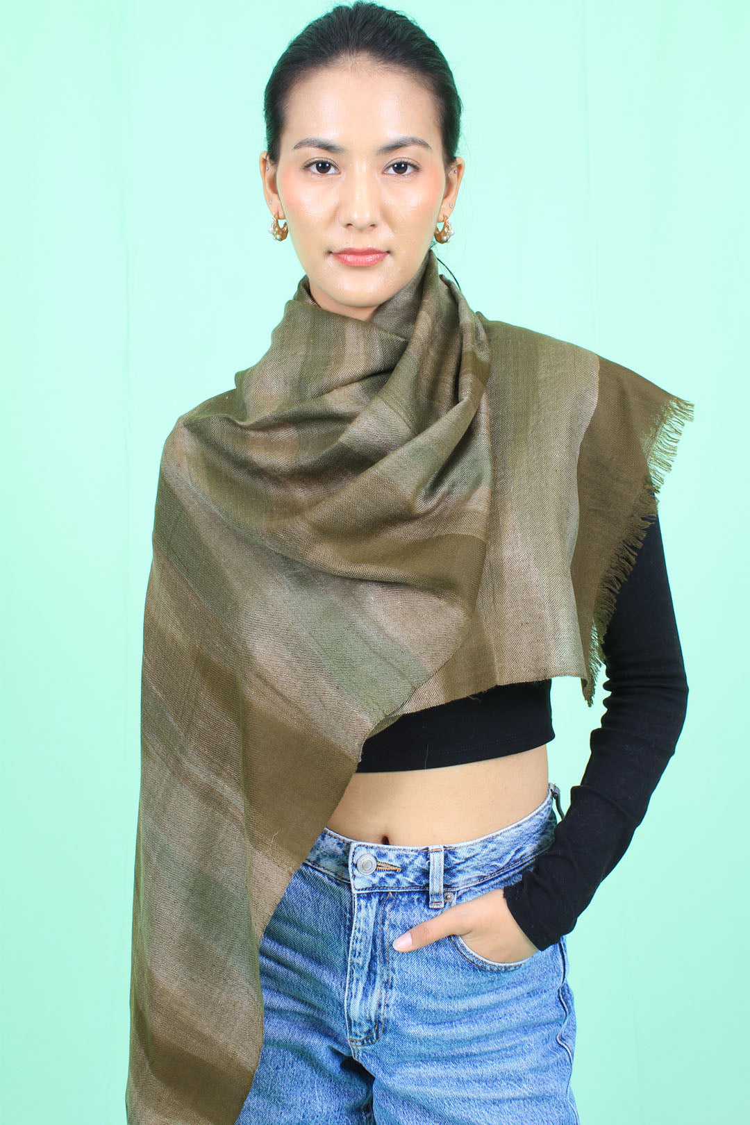 Rida Ikat Dyed Cashmere Stole