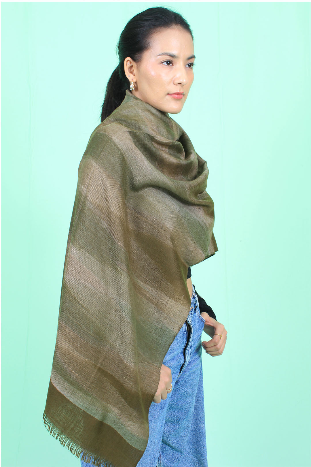 Rida Ikat Dyed Cashmere Stole