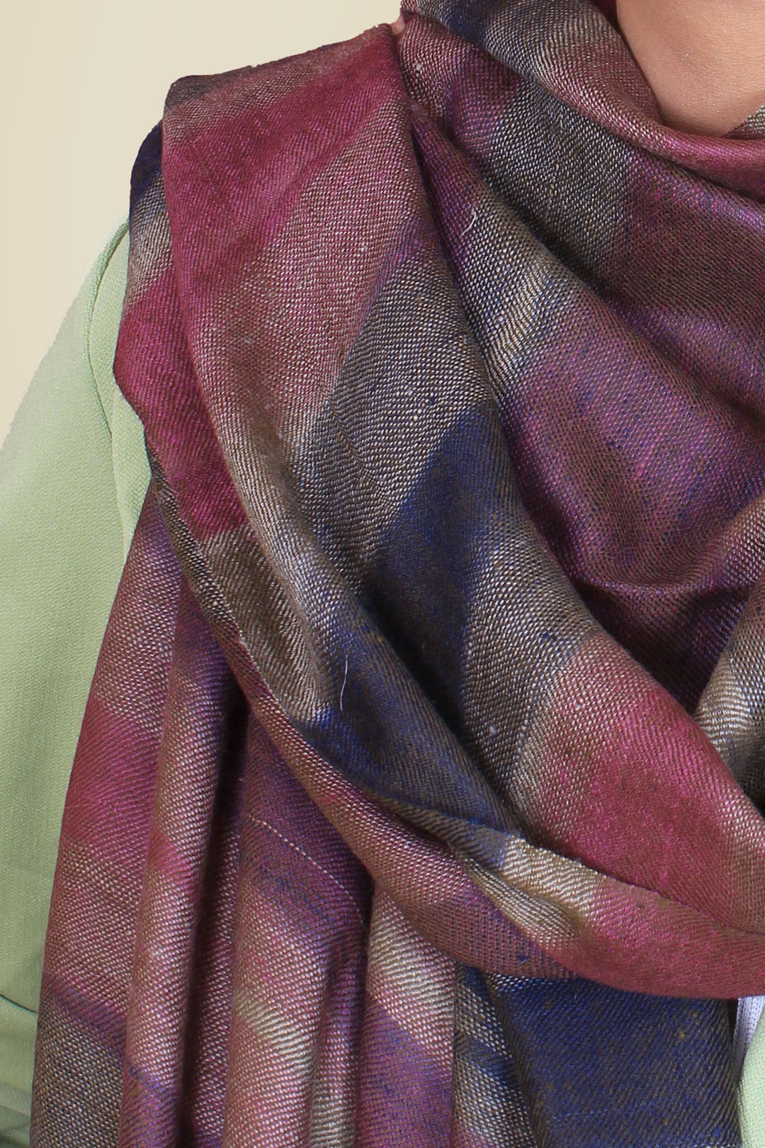 Shirley Multi Coloured Ikat Dyed Cashmere Stole