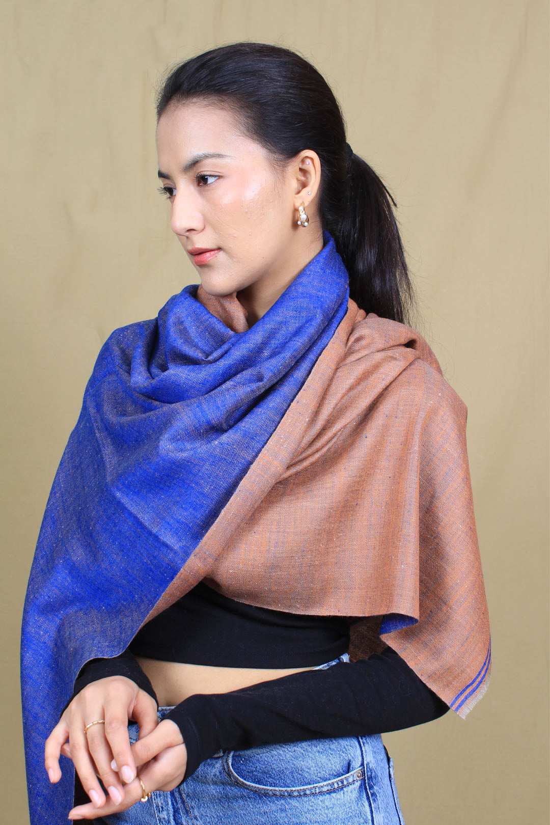 Yashaal Reversible Cashmere Stole