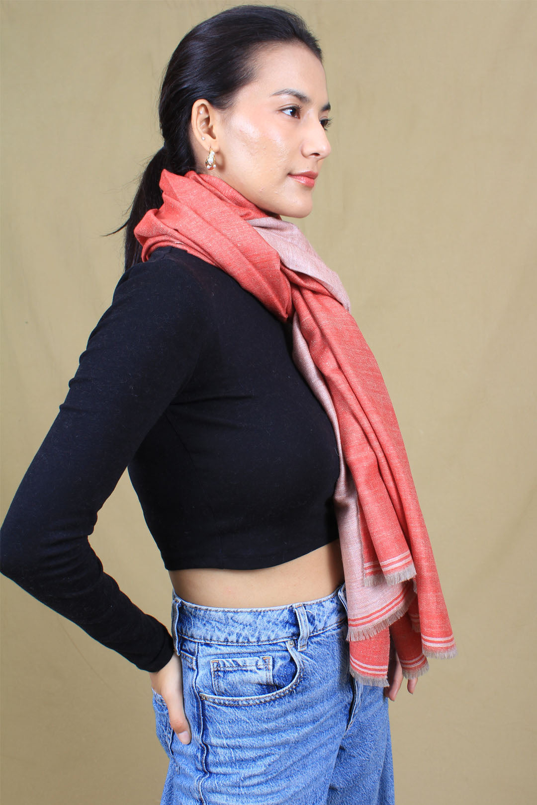 Hridaan Reversible Cashmere Stole