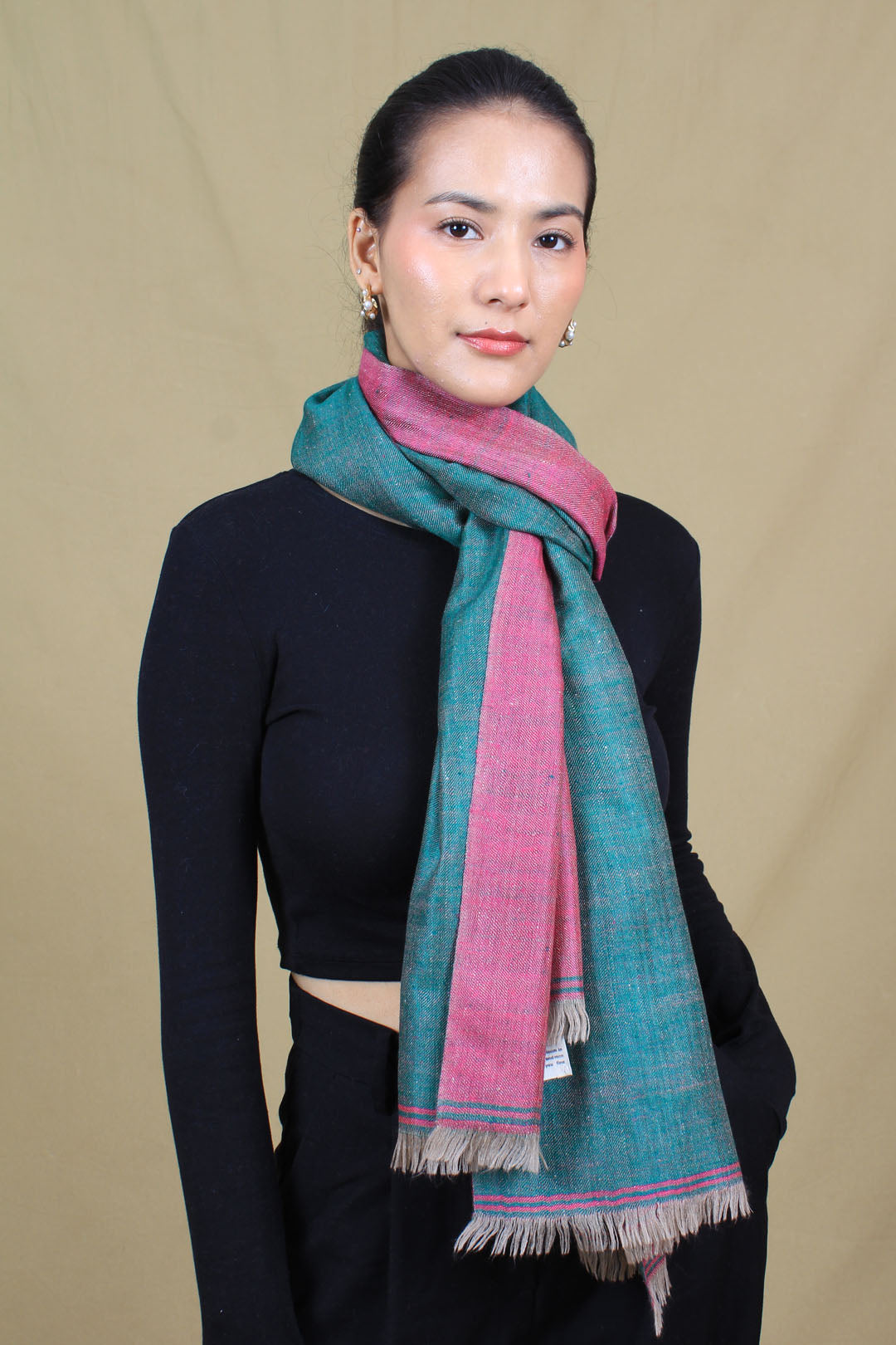 Naylah Reversible Dorukha Cashmere Stole