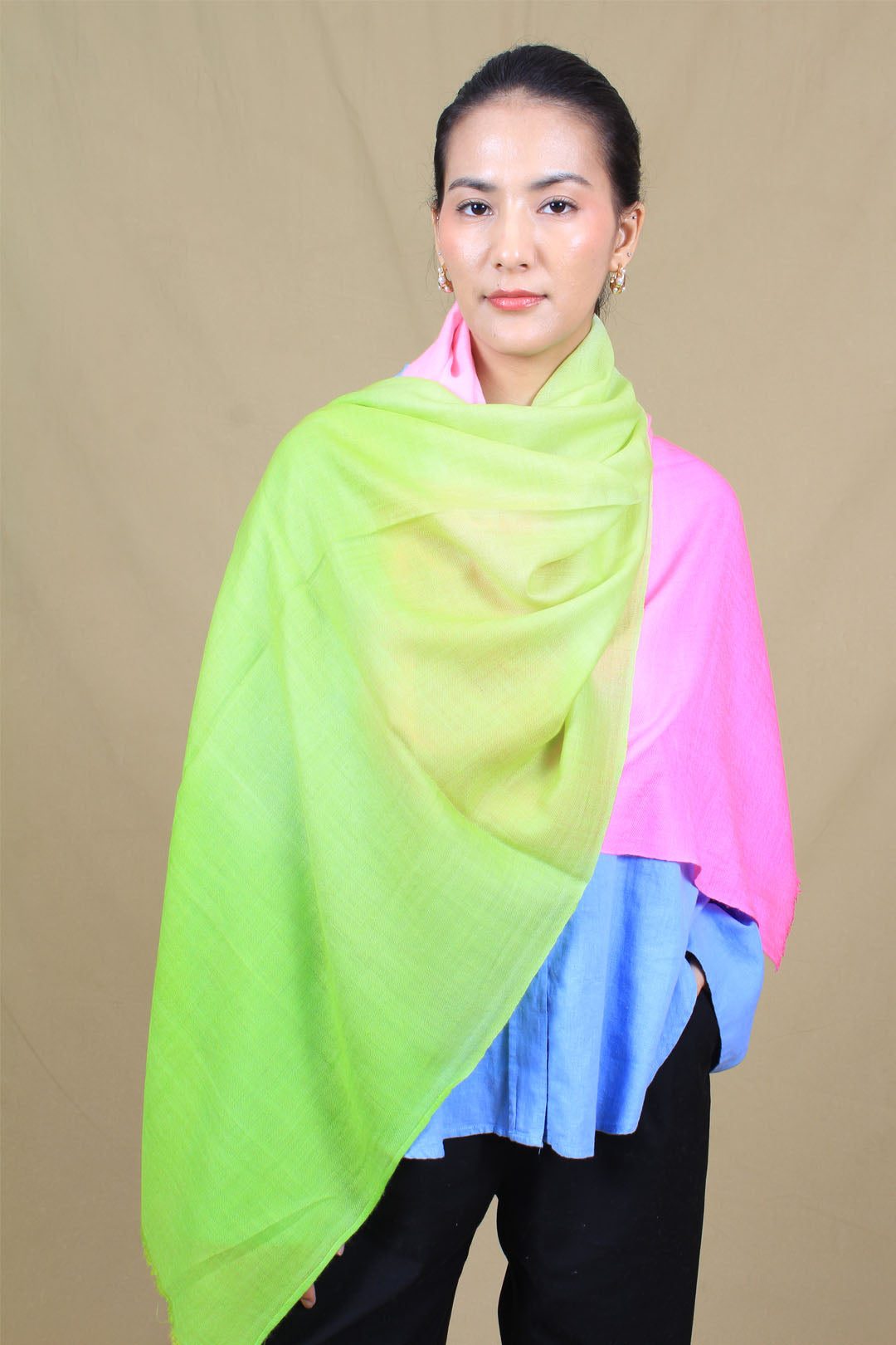 Zadyn Ombre Dyed Cashmere Stole