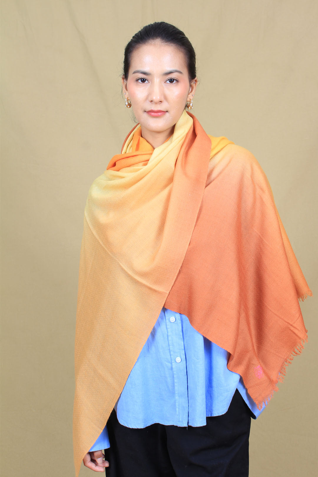 Lianna Ombre Dyed Cashmere Stole