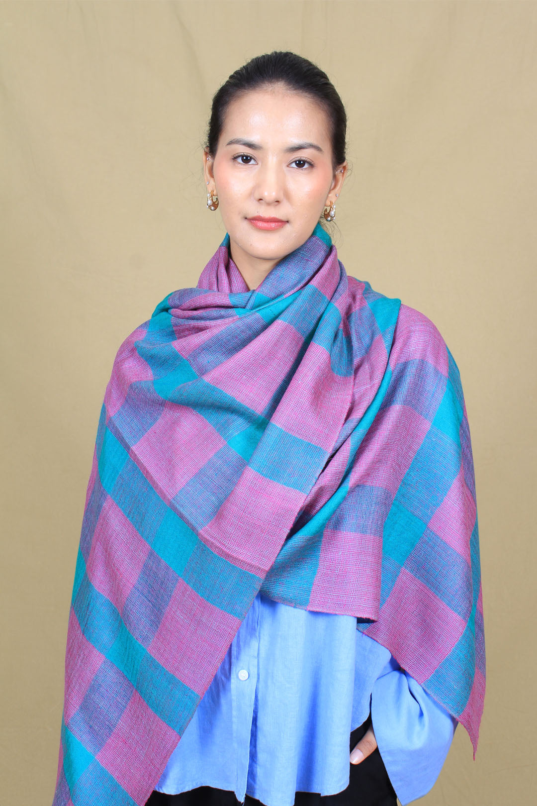 Nuray Box Weave Cashmere Stole