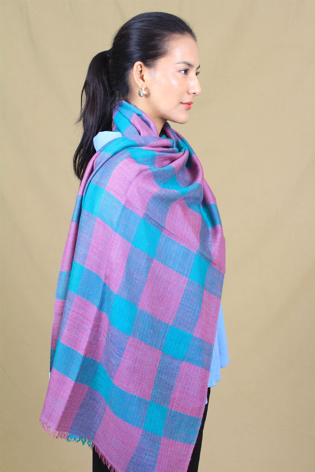 Nuray Box Weave Cashmere Stole