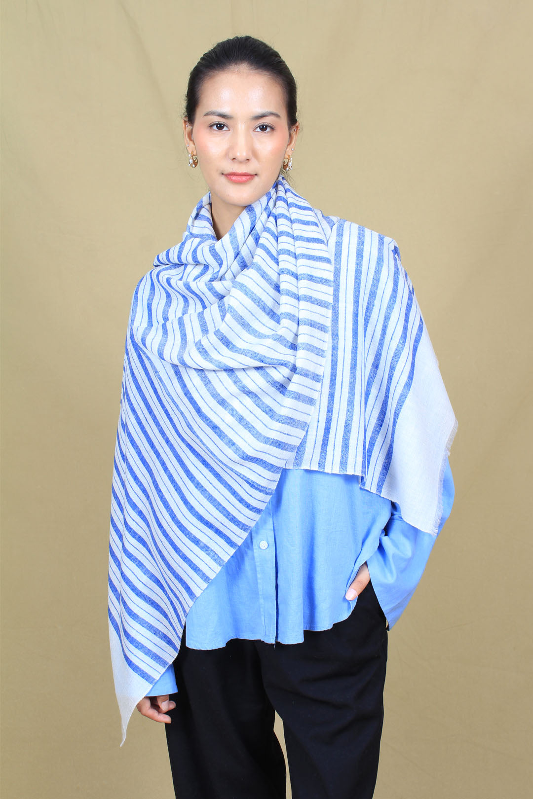 Keith Candy Stripes Cashmere Stole