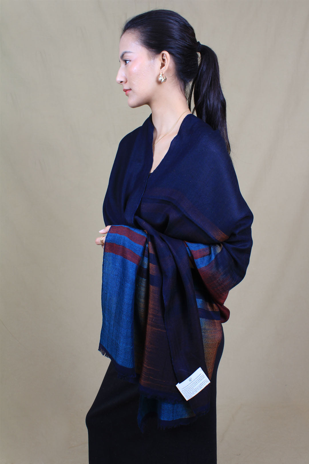 Twilight Trove Ikat Dyed Cashmere Stole