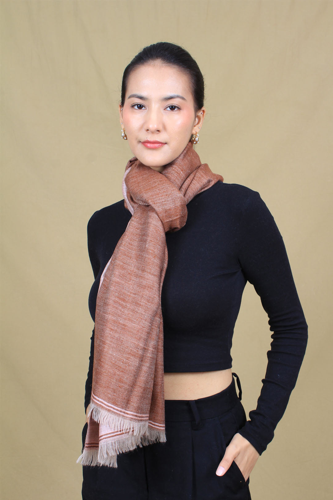 Waleed Reversible Dorukha Cashmere Stole