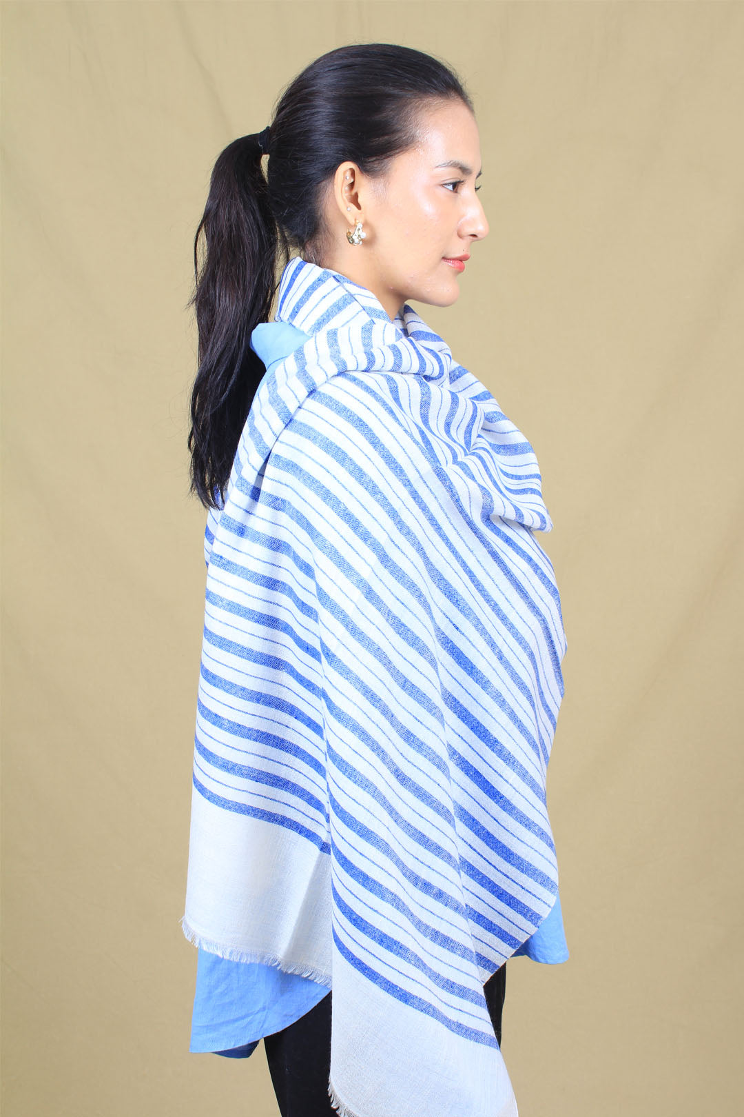 Keith Candy Stripes Cashmere Stole